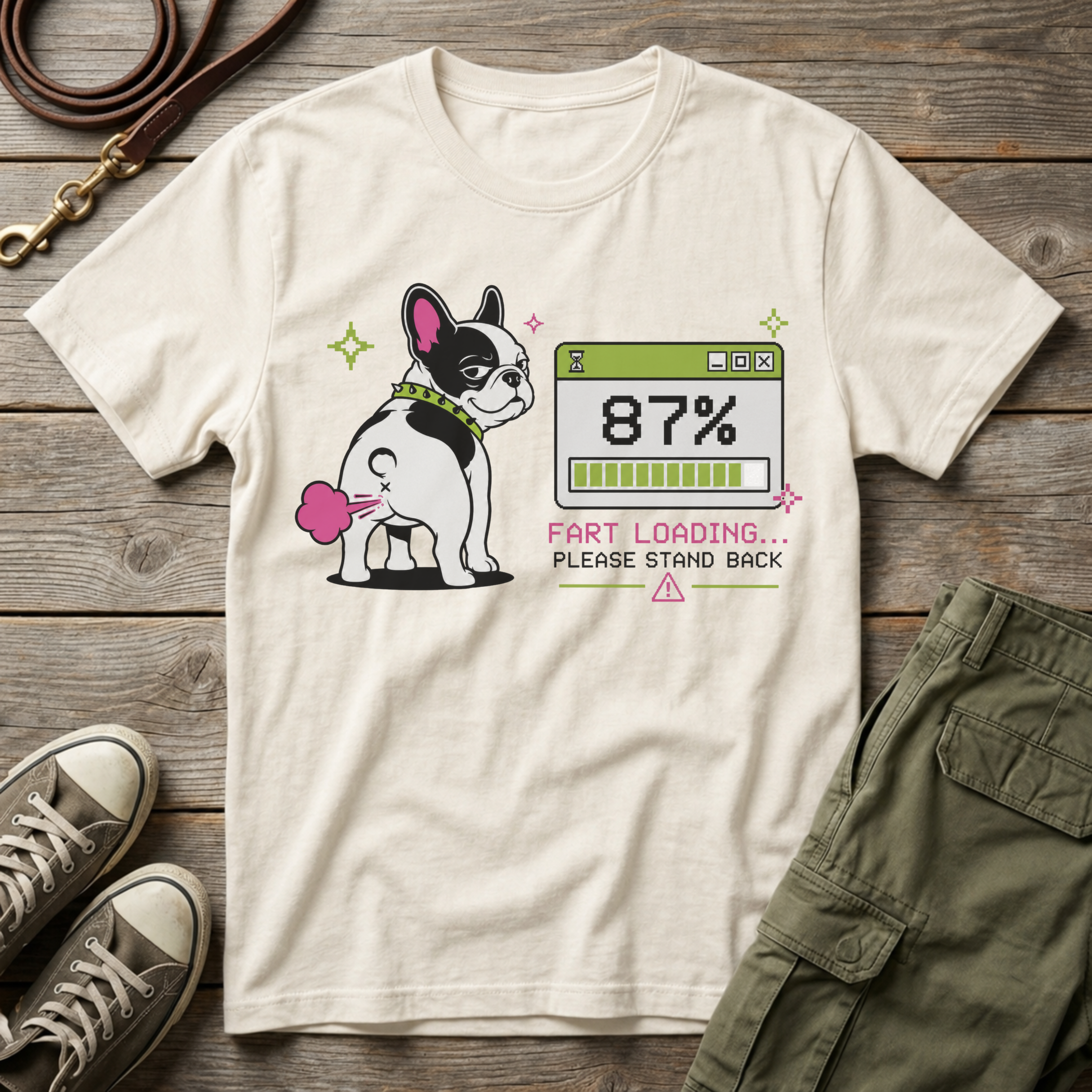 Frenchie Fart Loading T-Shirt