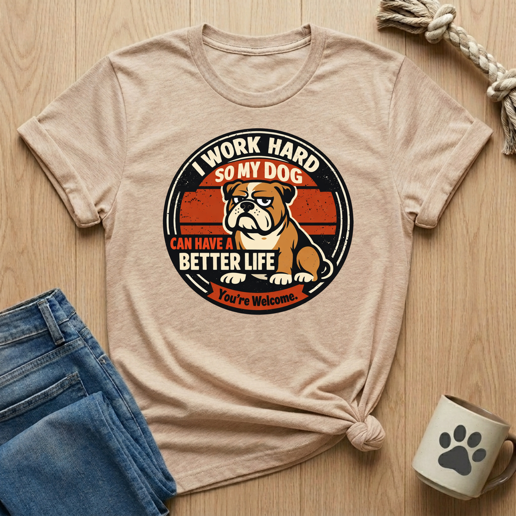 I Work Hard So My Dog Can Have A Better Life T-Shirt