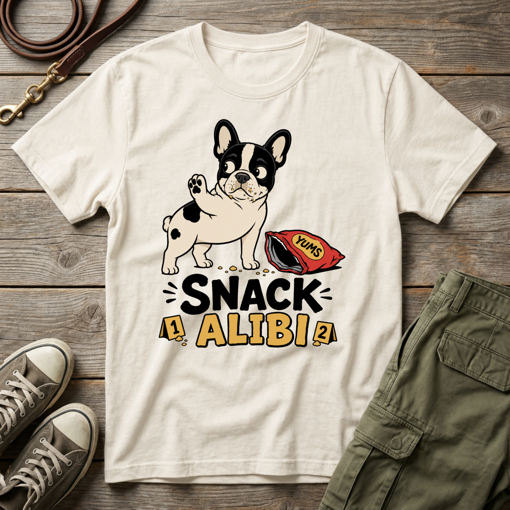 Frenchie Snack Alibi T-Shirt