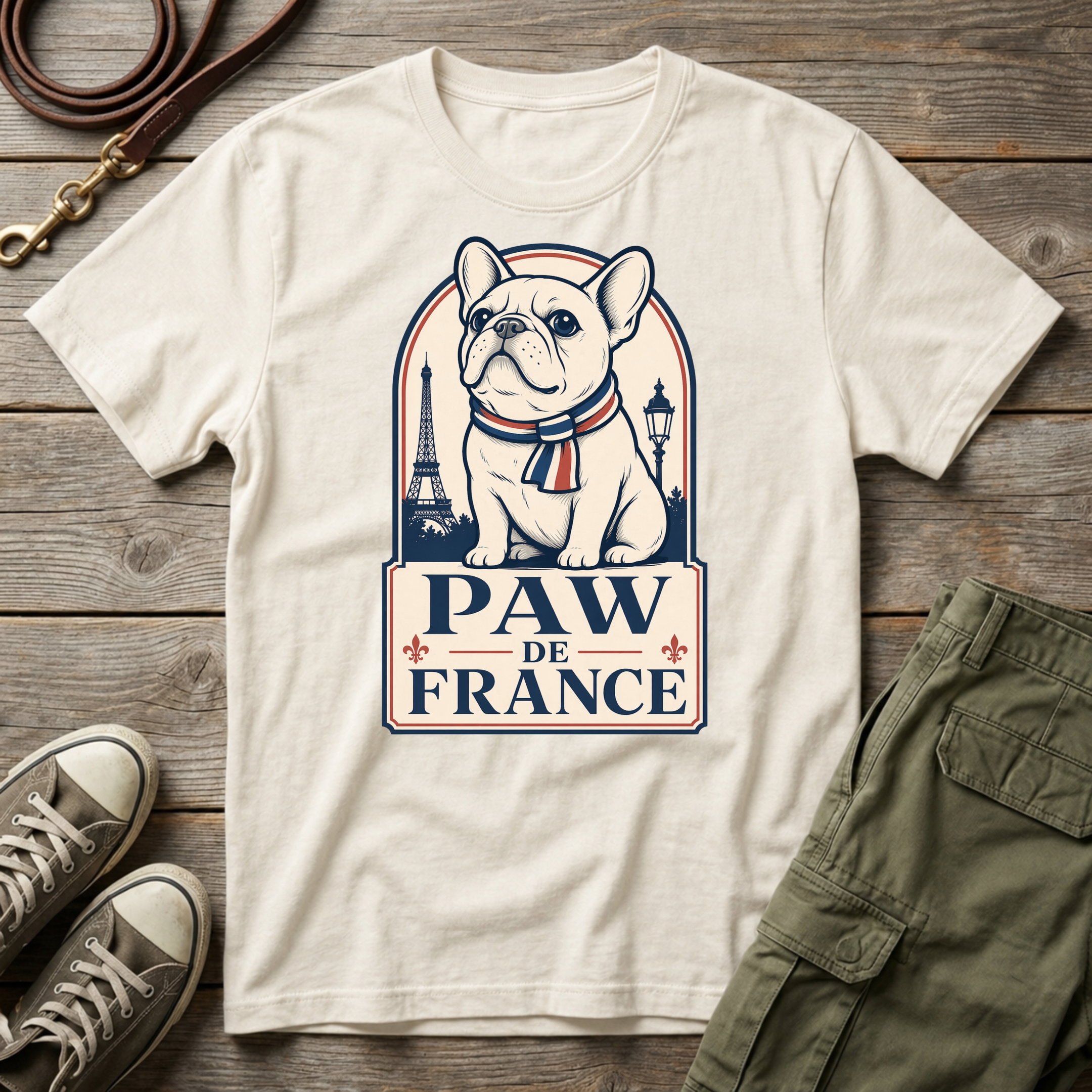 Frenchie Paw de France T-Shirt