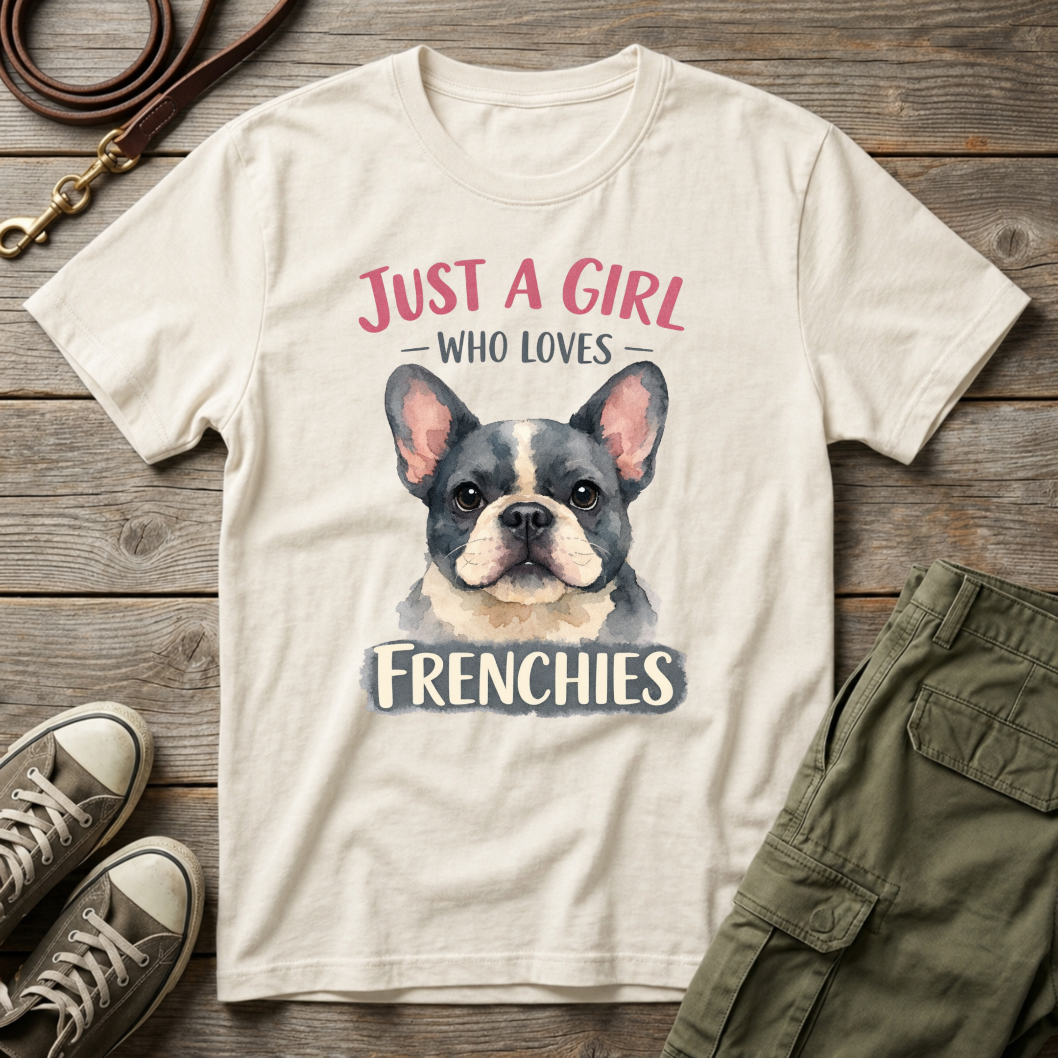 Girl Loves Frenchies T-Shirt