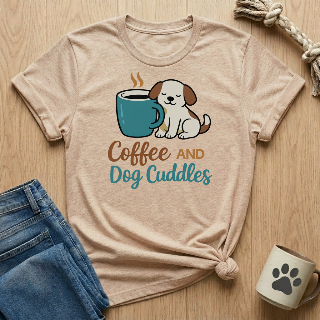 Coffee And Dog Cuddles T-Shirt