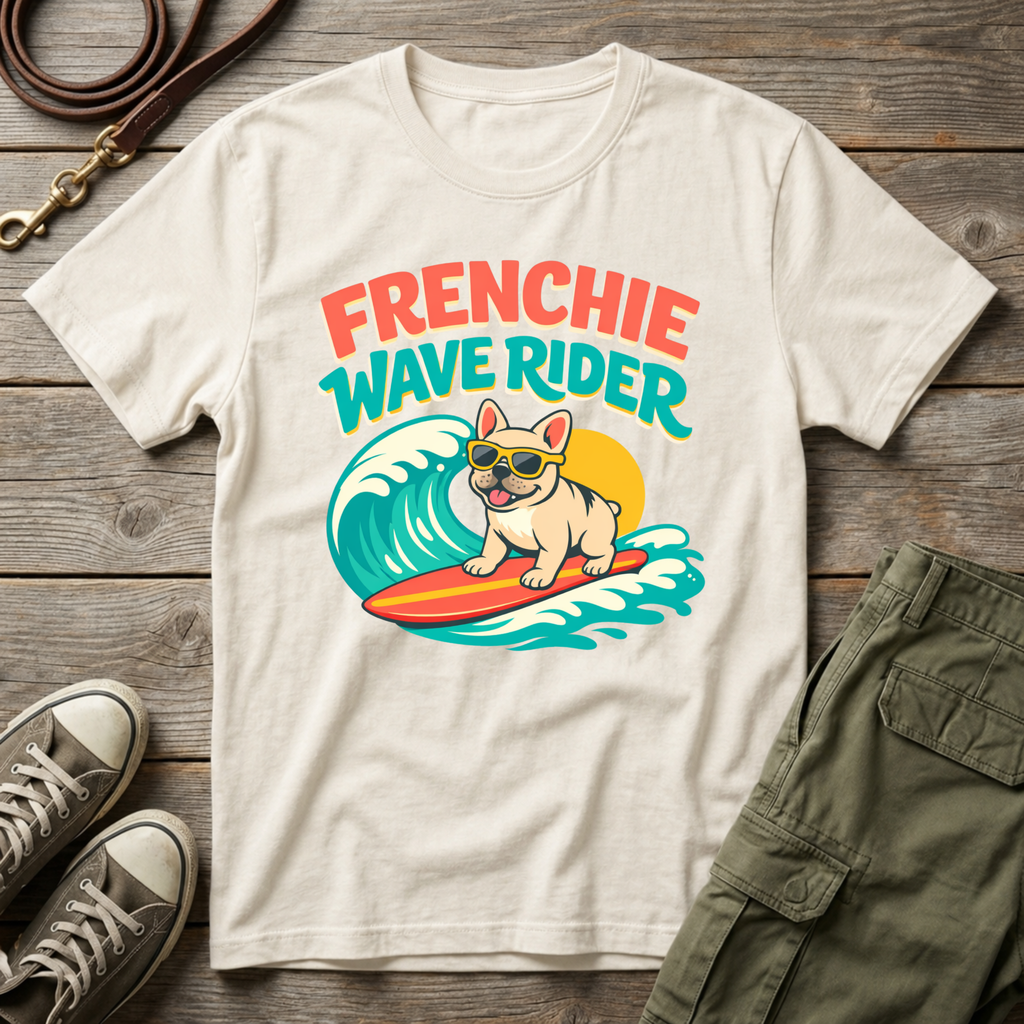 Frenchie Wave Rider T-Shirt