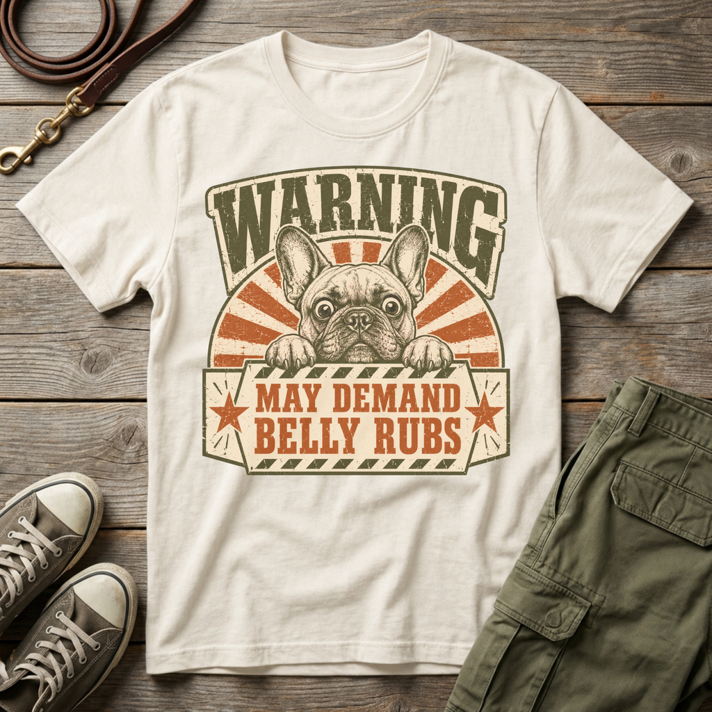 Warning May Demand Belly Rubs T-Shirt