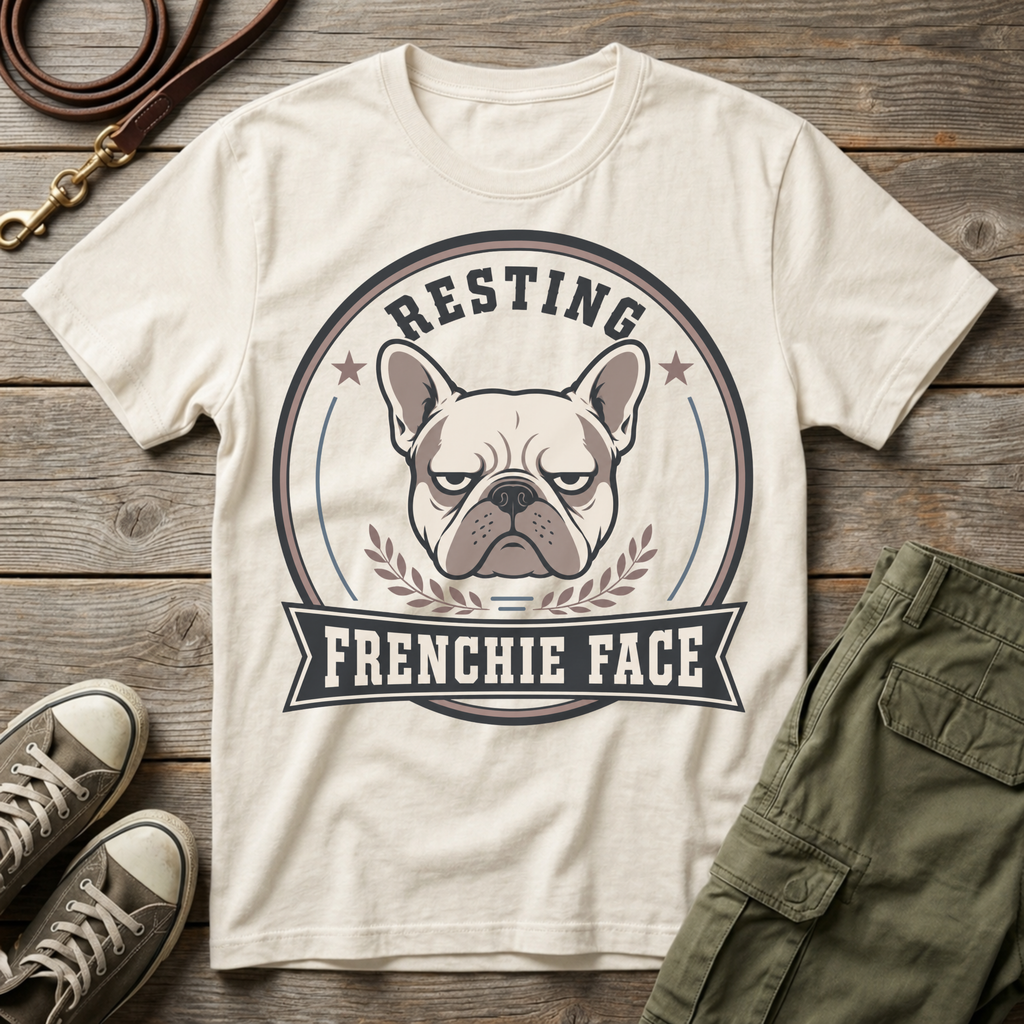 Resting Frenchie Face T-Shirt