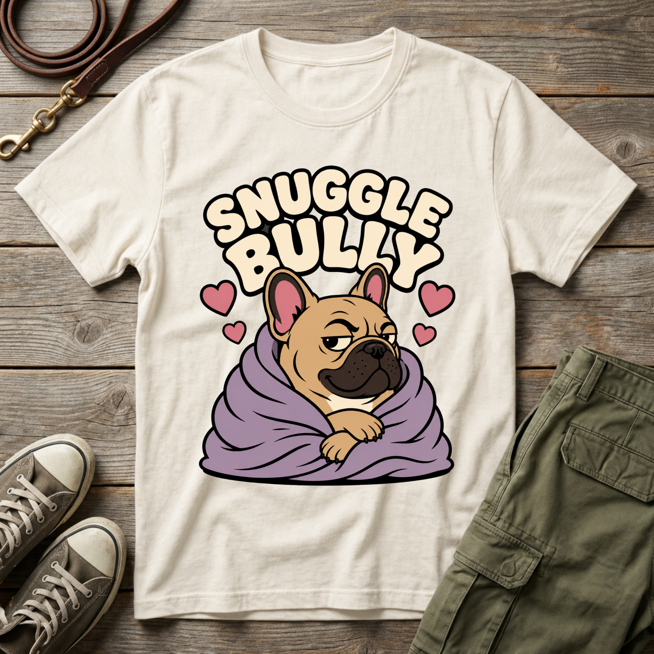 Frenchie Snuggle Bully T-Shirt