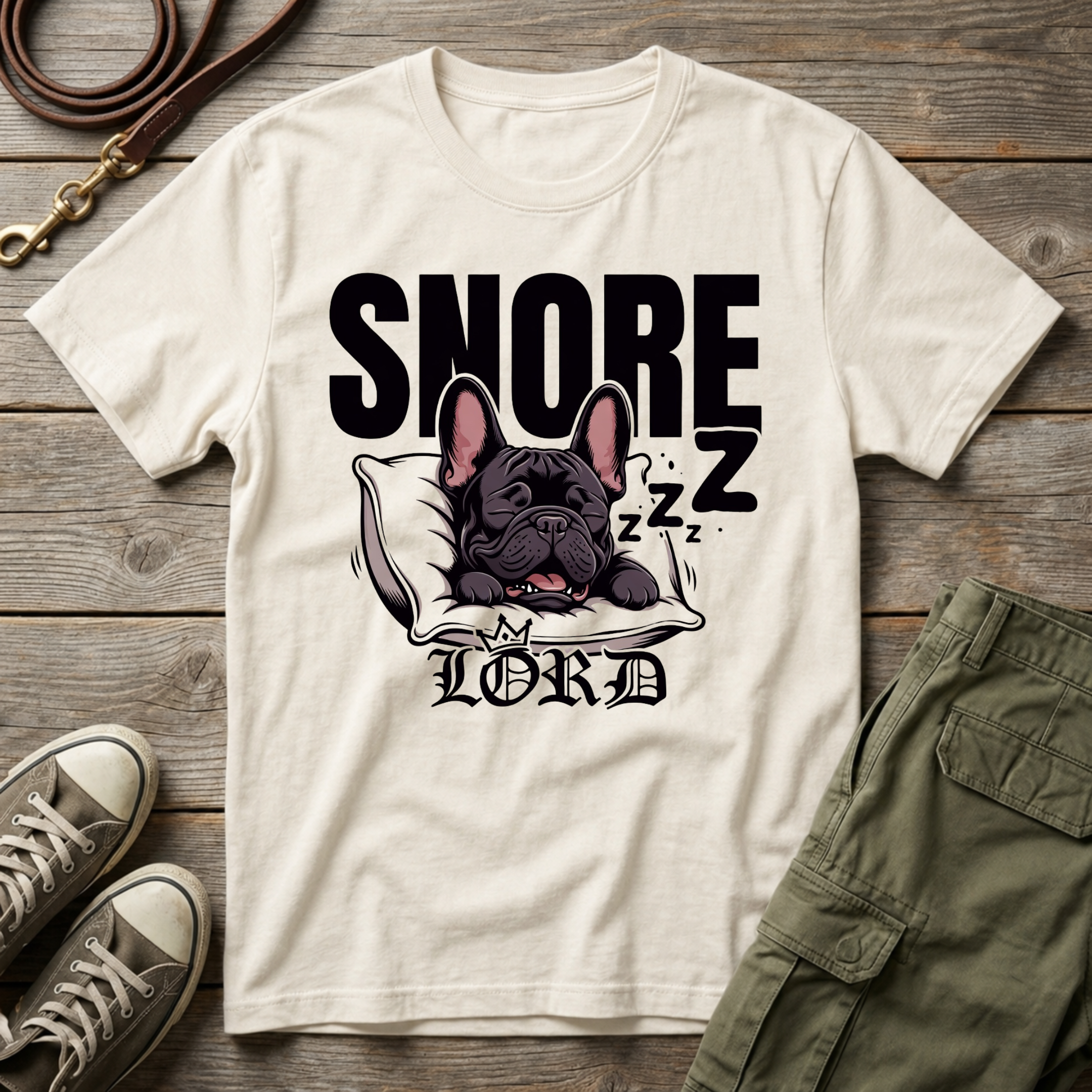 Frenchie Snore Lord T-Shirt