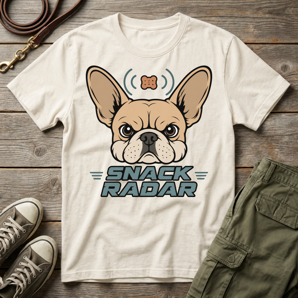 Frenchie Snack Radar T-Shirt
