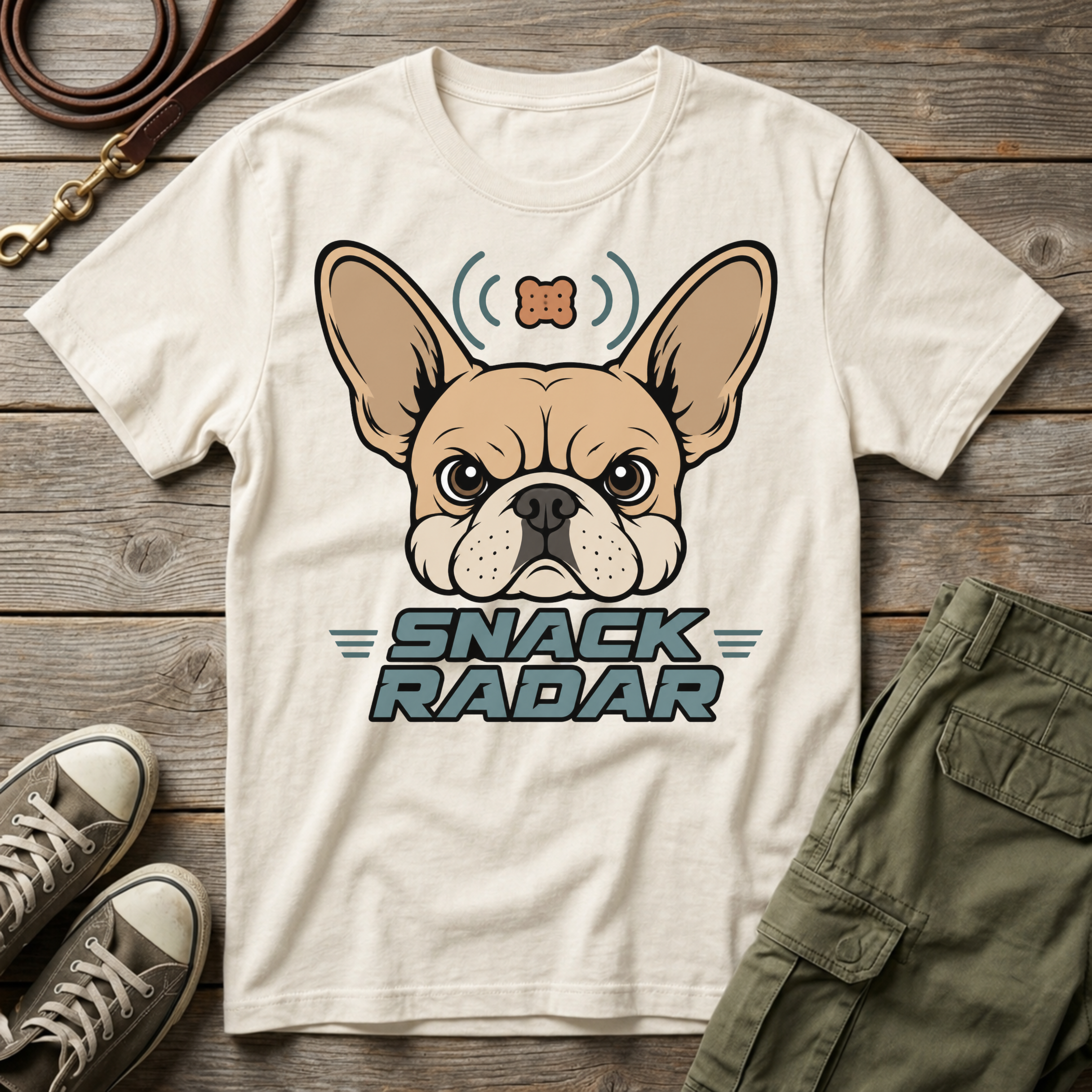Frenchie Snack Radar T-Shirt