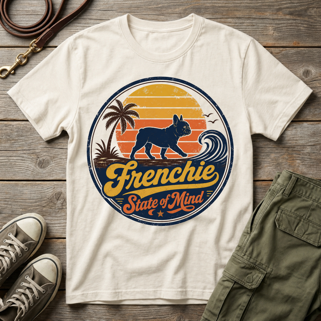 Frenchie State Of Mind Sunset T-Shirt