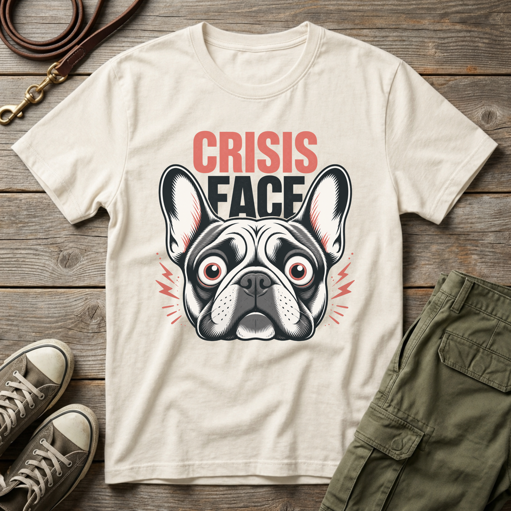Frenchie Crisis Face T-Shirt