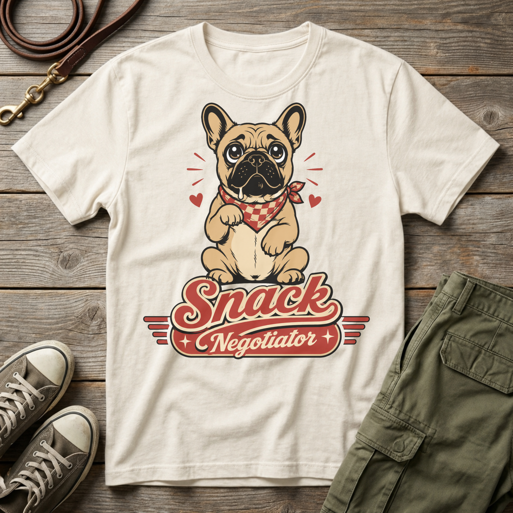 Frenchie Snack Negotiator T-Shirt