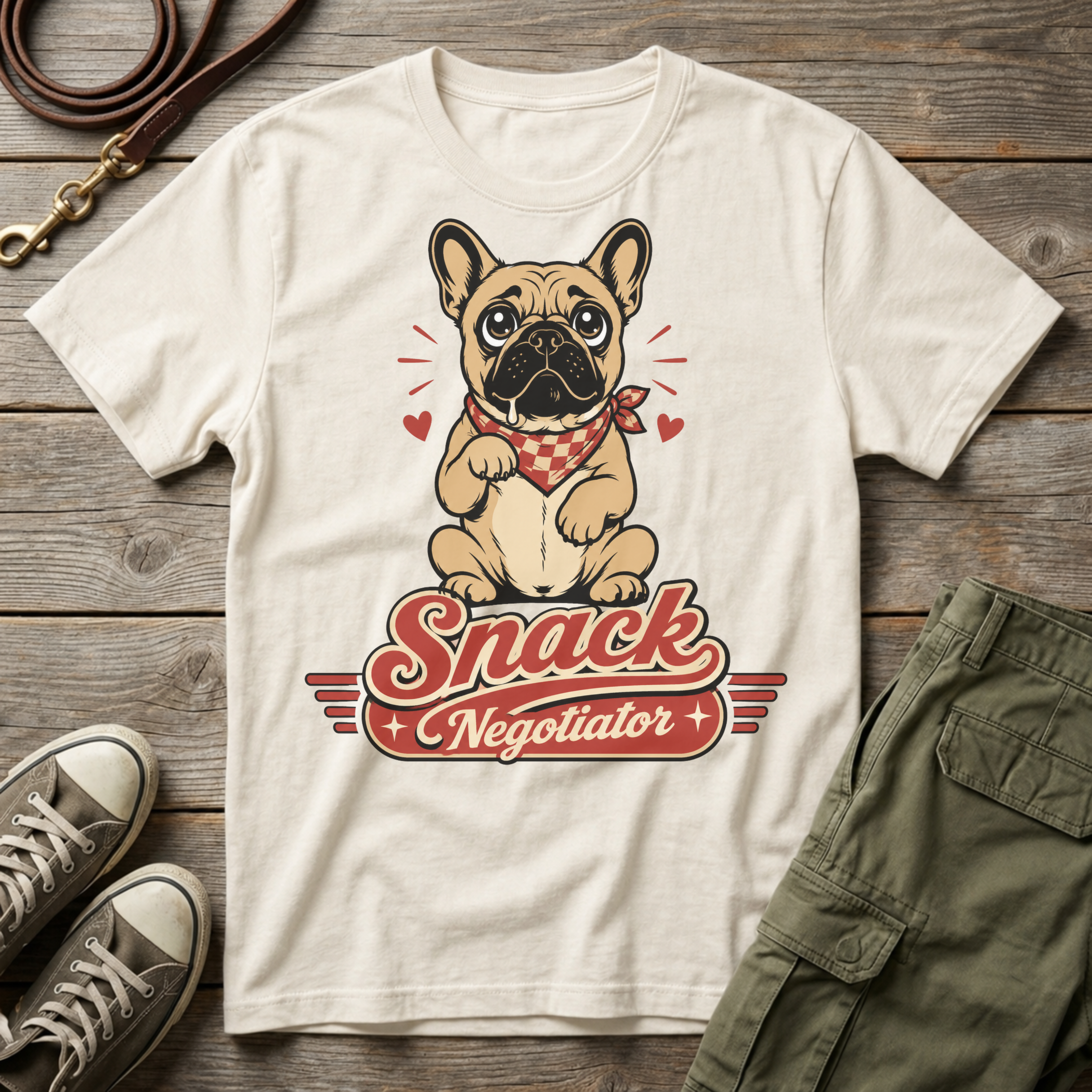 Frenchie Snack Negotiator T-Shirt