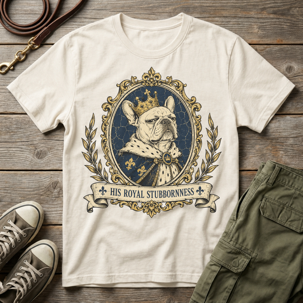Frenchie Royal Stubbornness T-Shirt