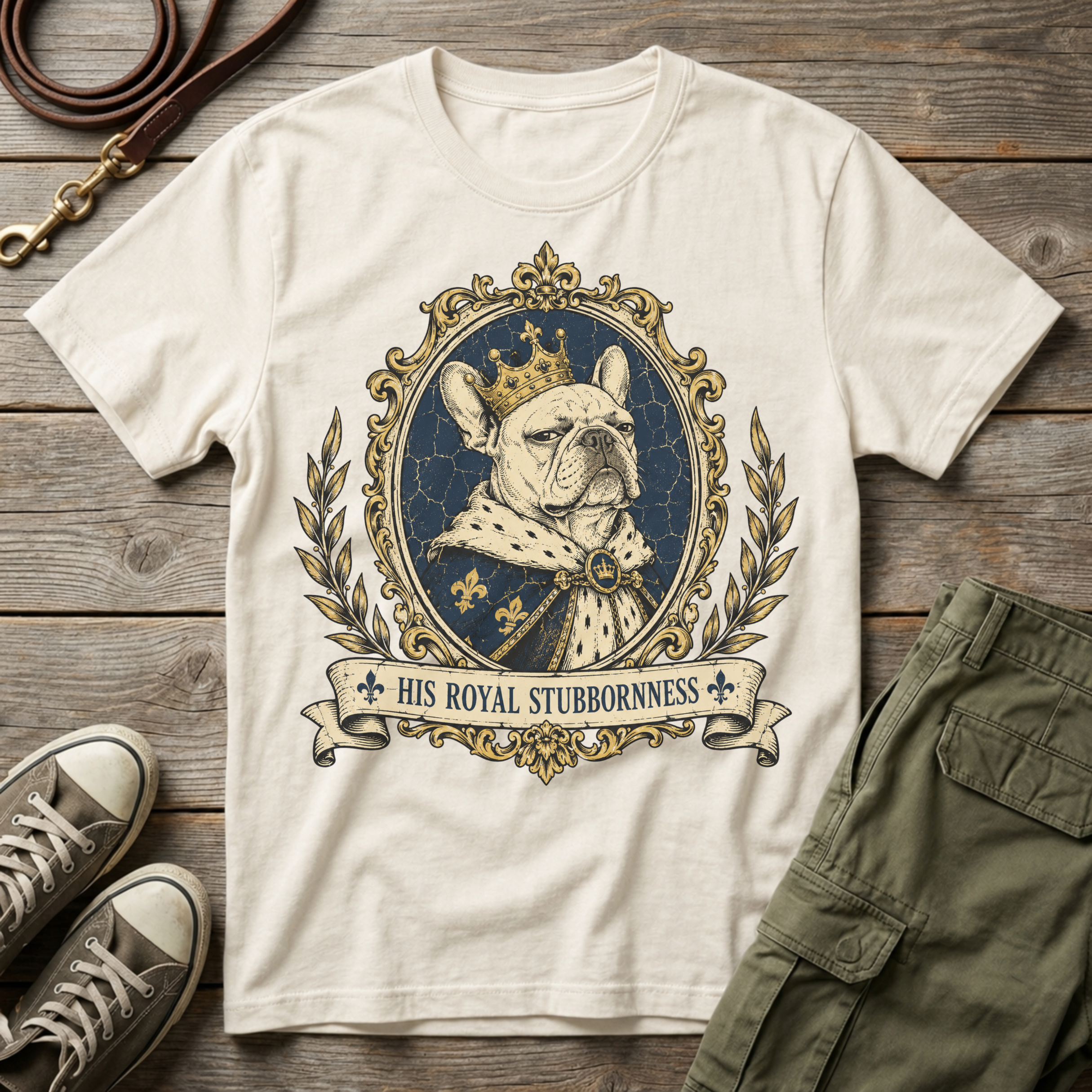 Frenchie Royal Stubbornness T-Shirt