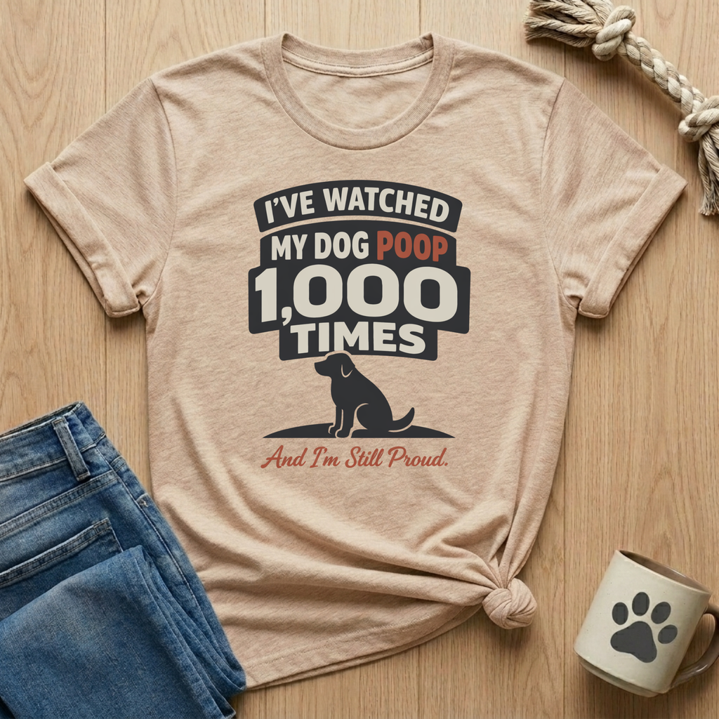 I Watched Dog Poop 1000x  T-Shirt