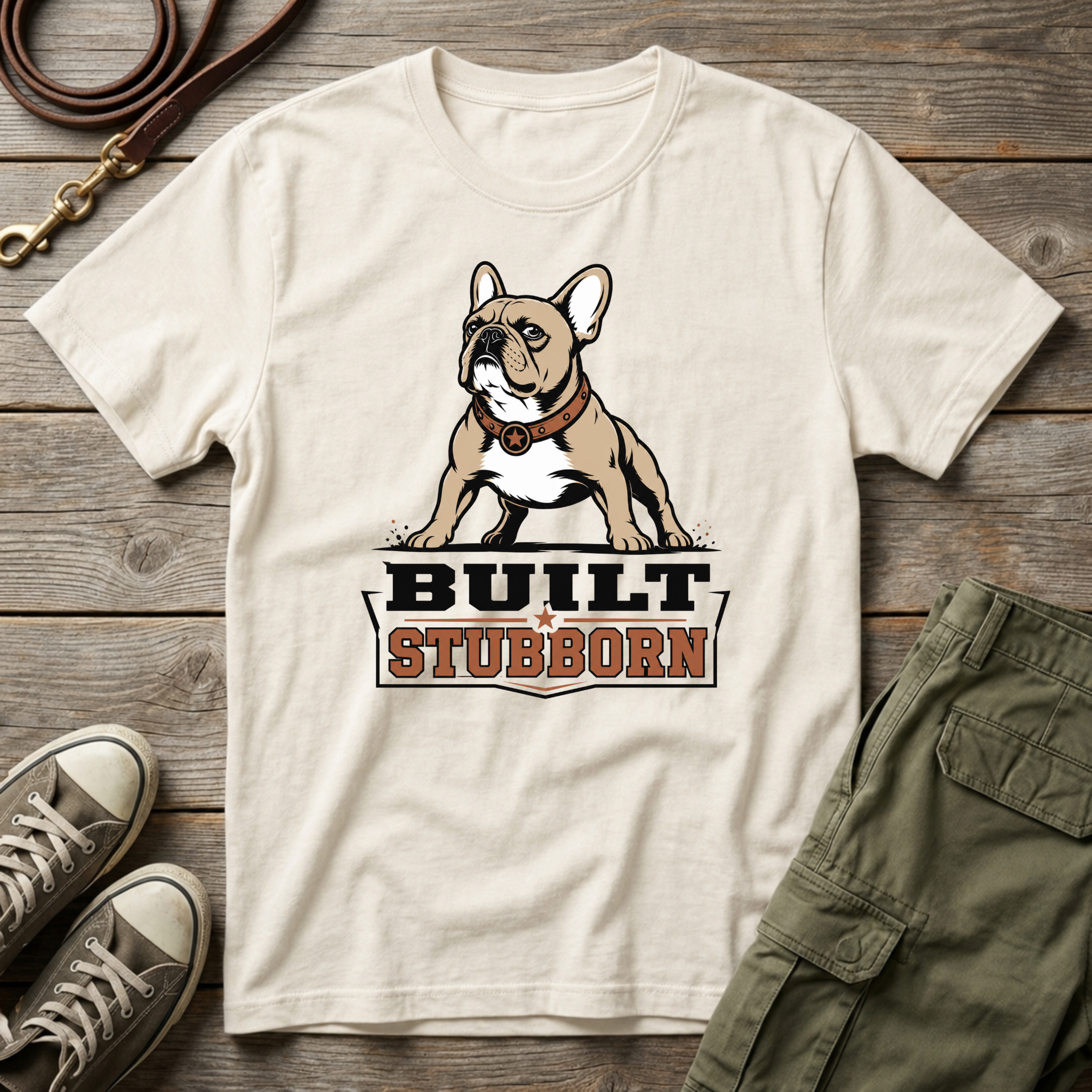 Frenchie Built Stubborn T-Shirt