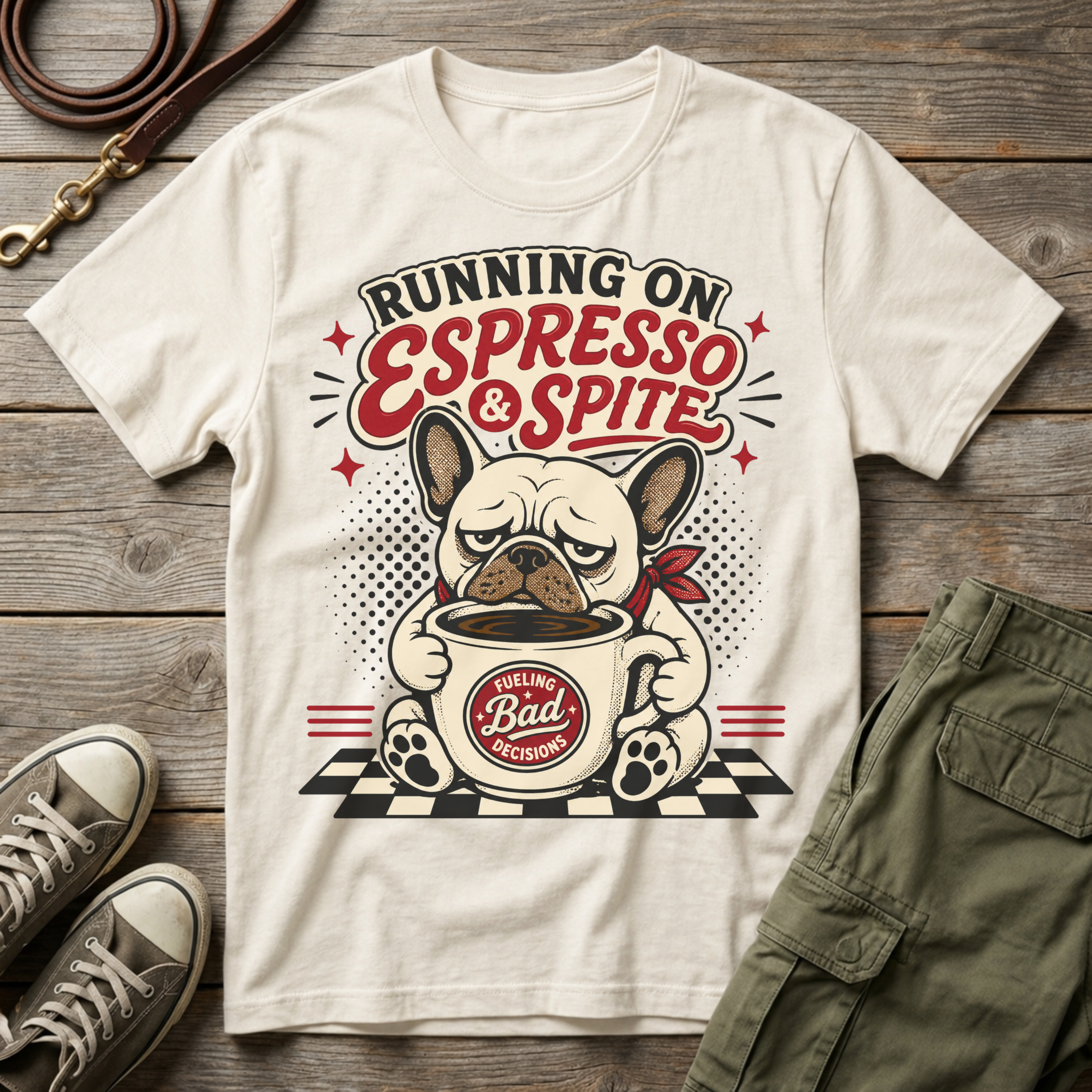 Frenchie Espress & Spite T-Shirt