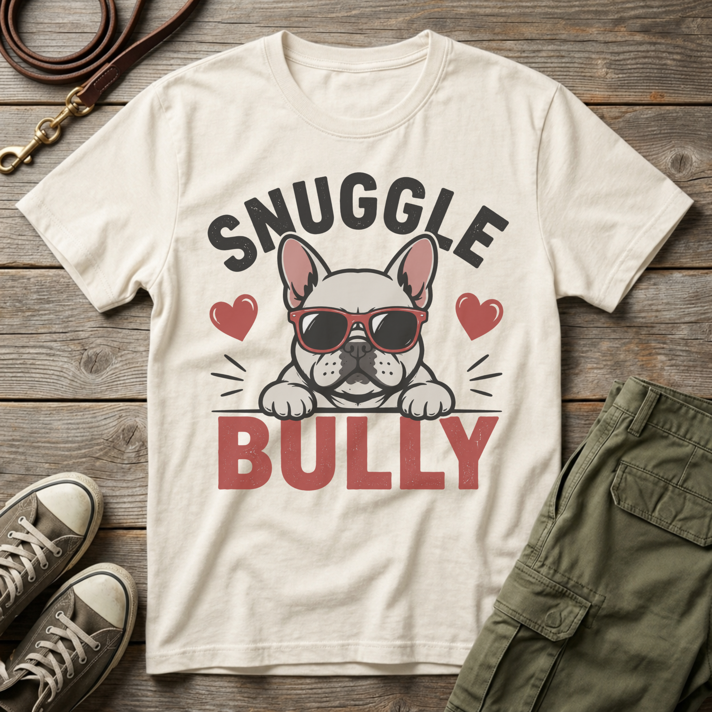 Frenchie Snuggle Bully T-Shirt