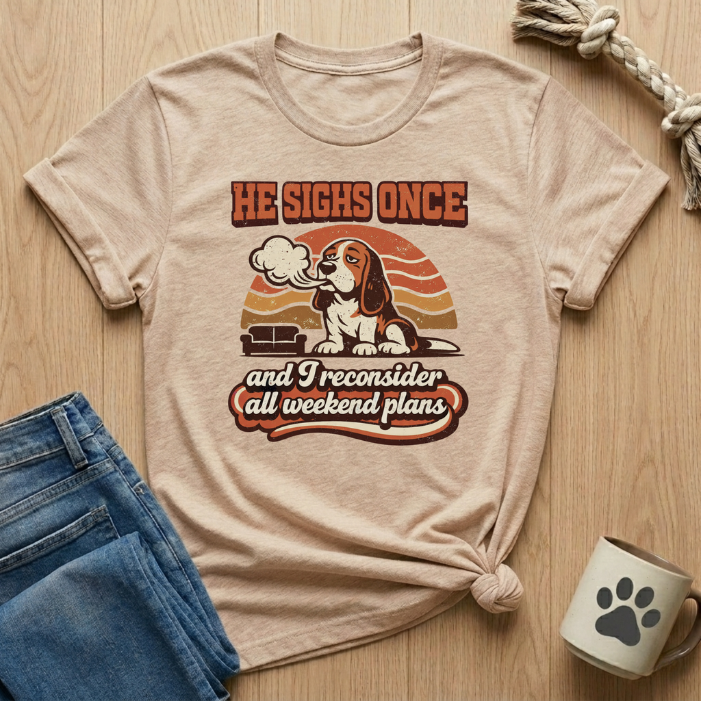 He Sighs Once T-Shirt