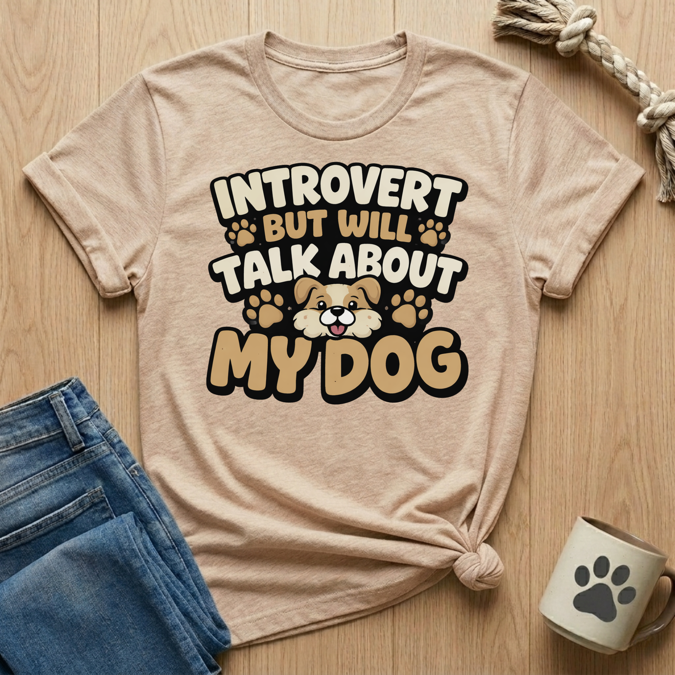 Introvert But Will Talk About My Dog T-Shirt