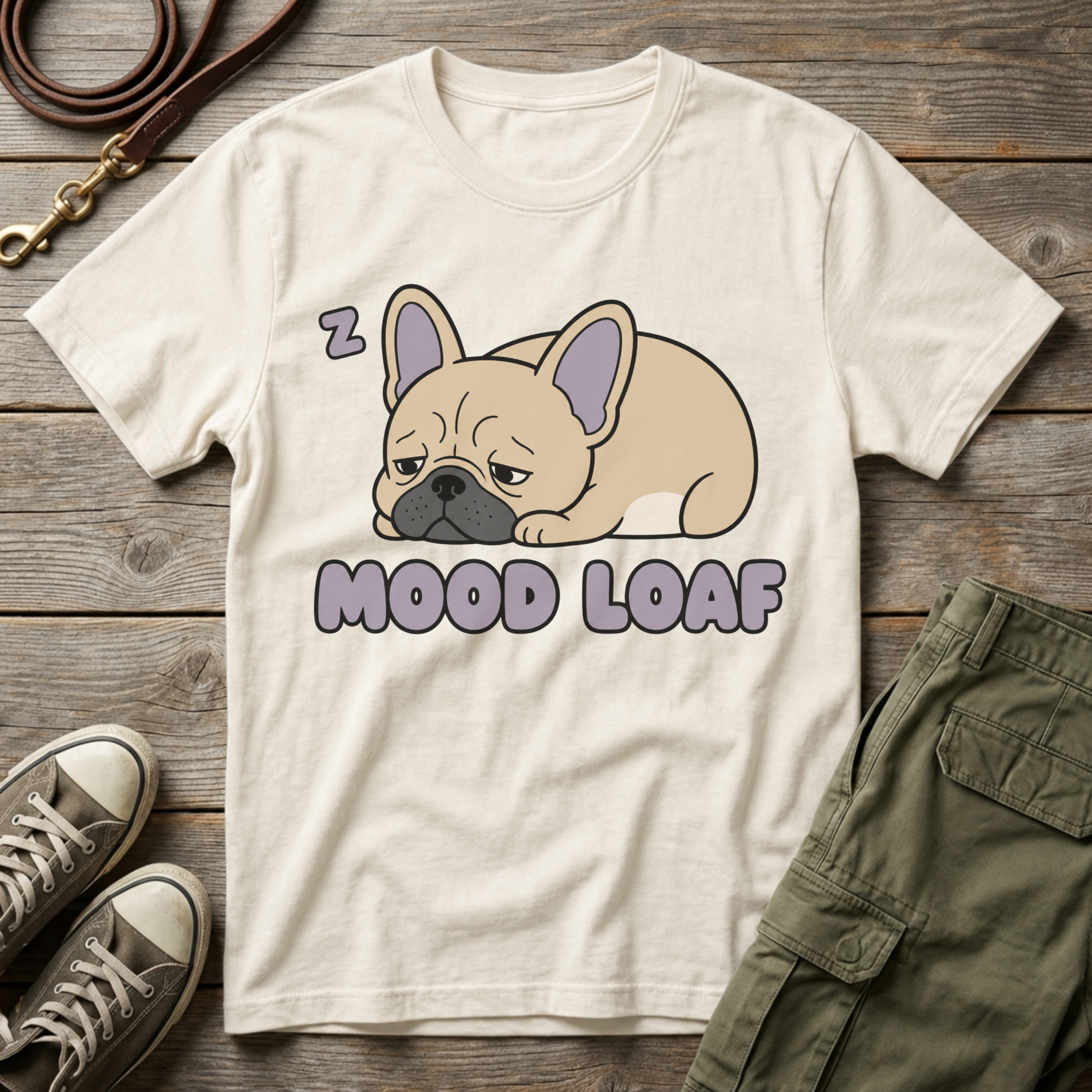 Frenchie Mood Loaf T-Shirt