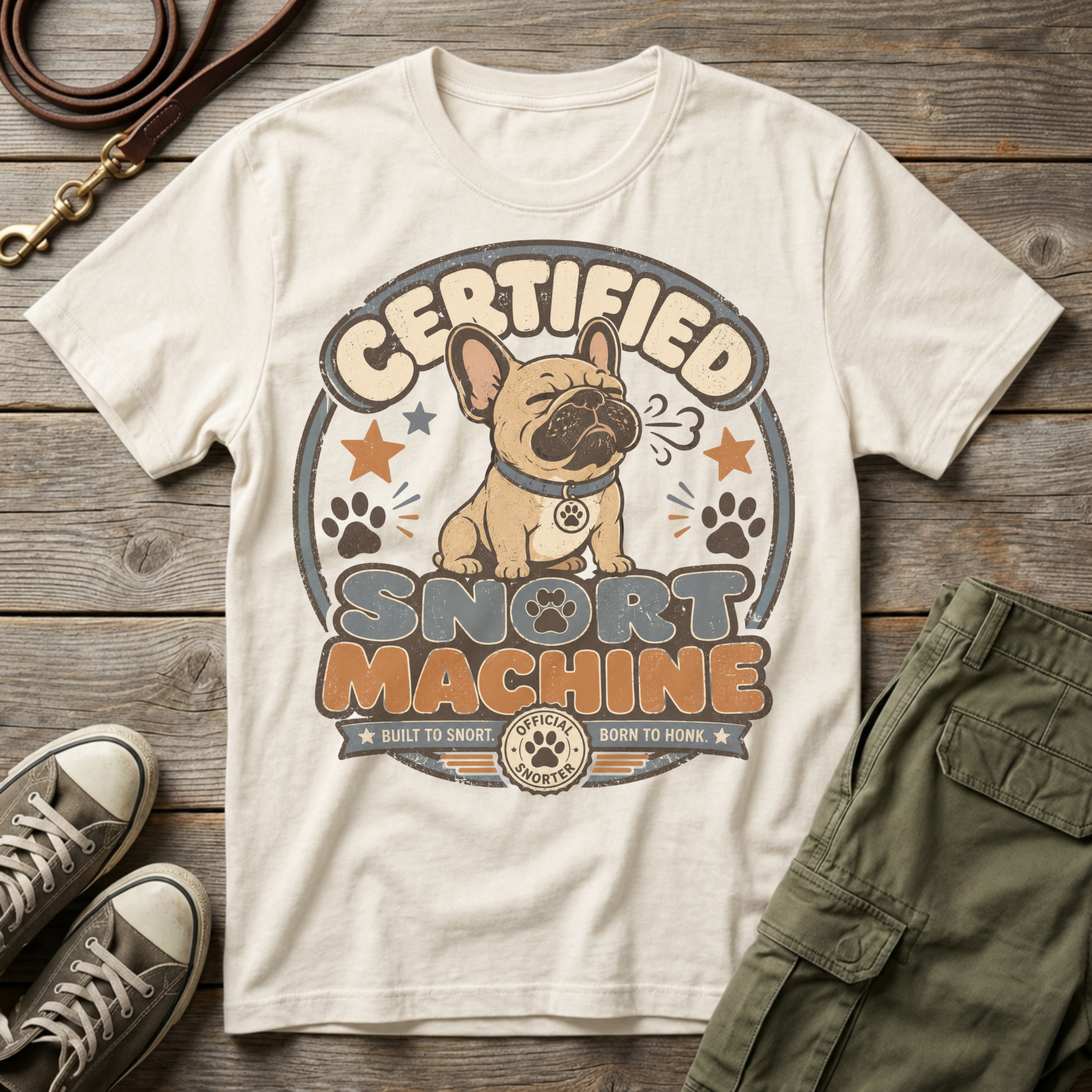 Frenchie Snort Machine T-Shirt