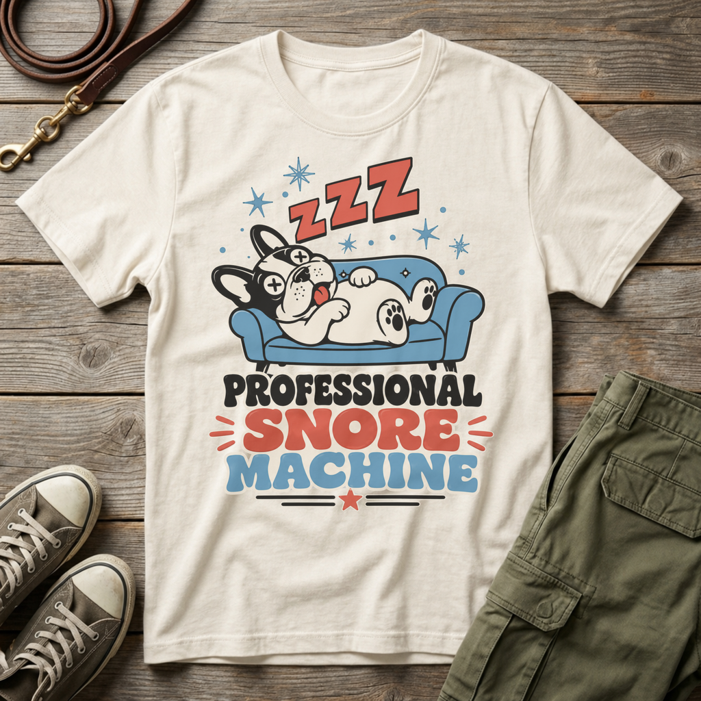 Frenchie Professional Snore Machine T-Shirt