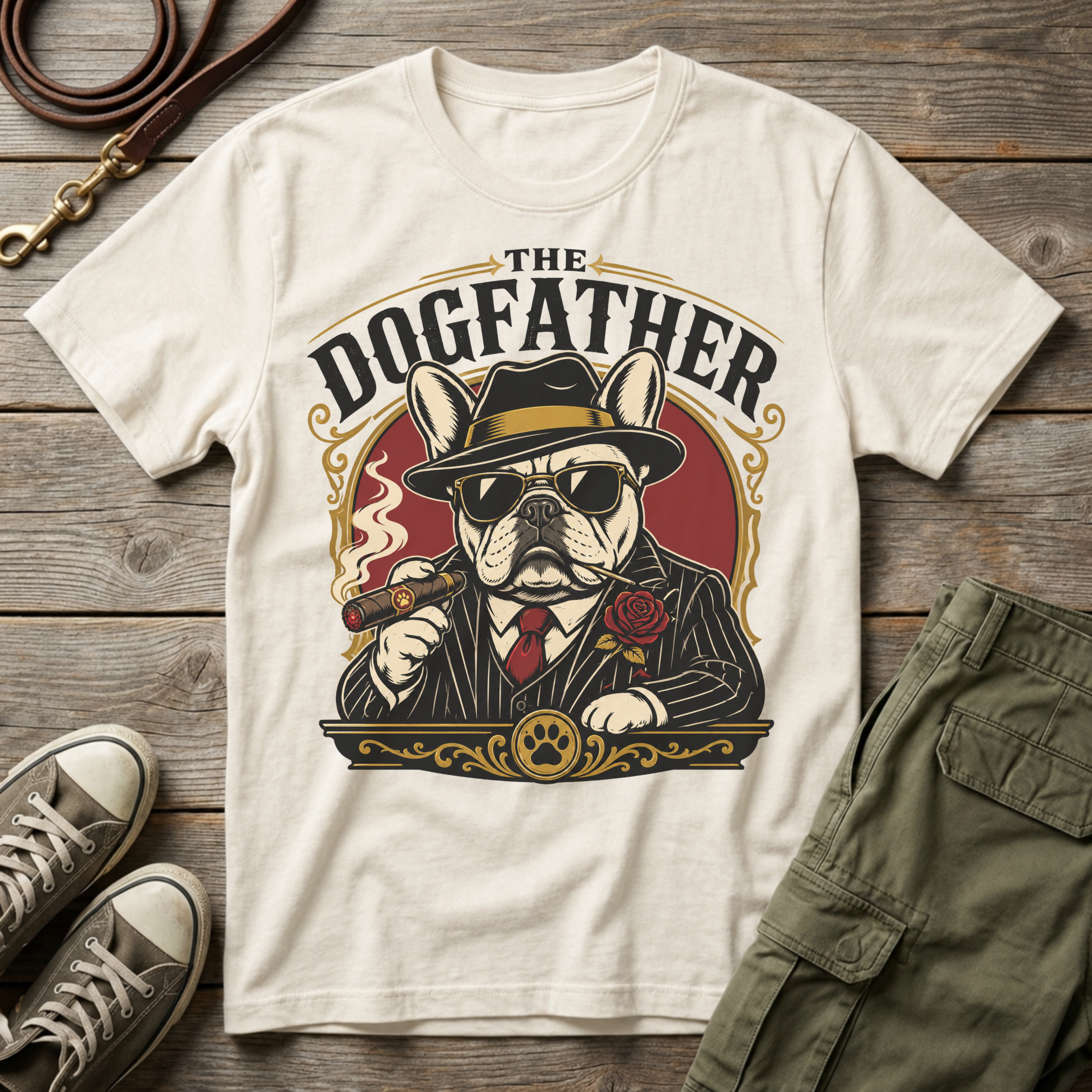 Frenchie Dog Father T-Shirt