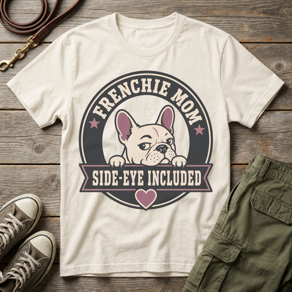 Frenchie Mom Side-eye Included T-Shirt