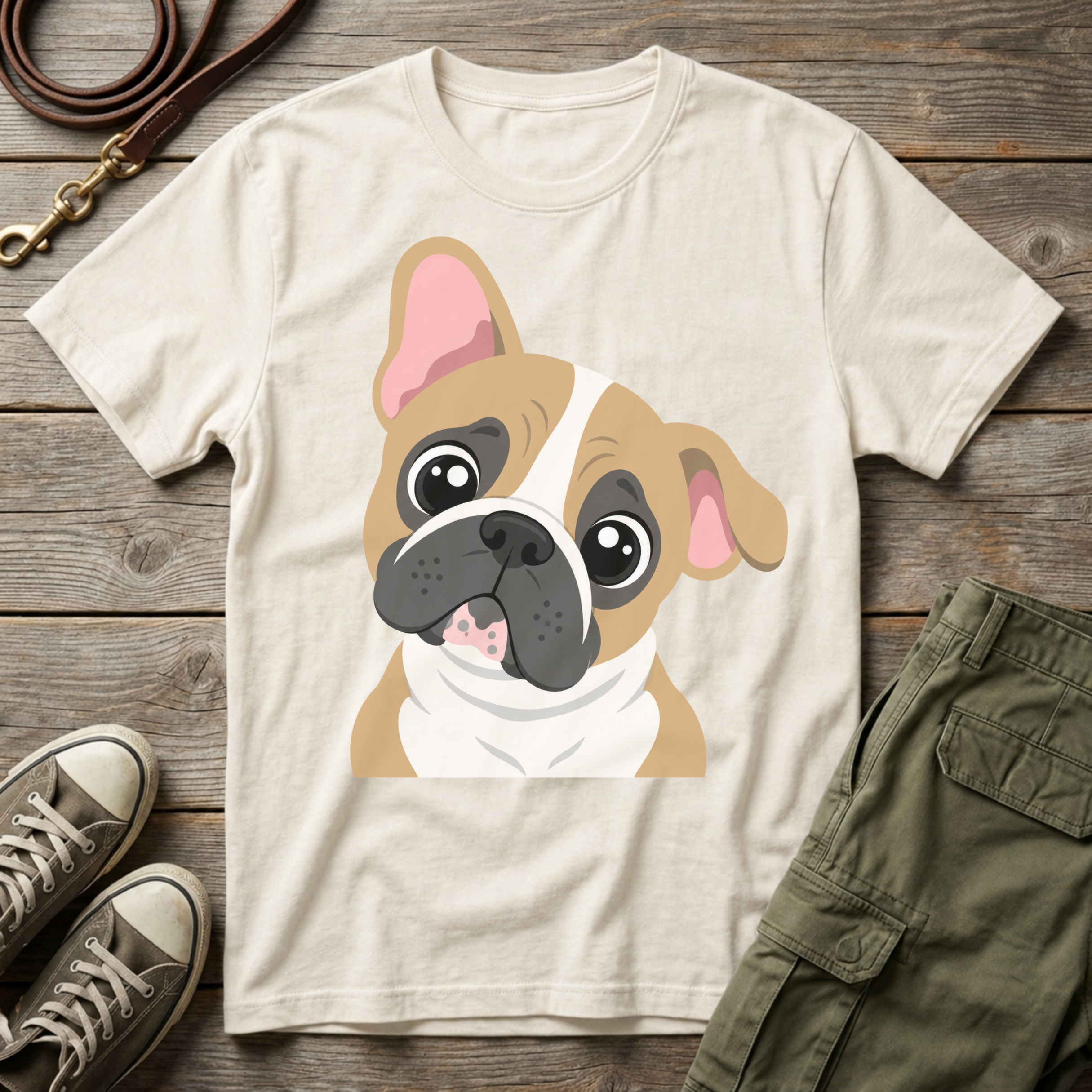 Frenchie Head Tilt T-Shirt