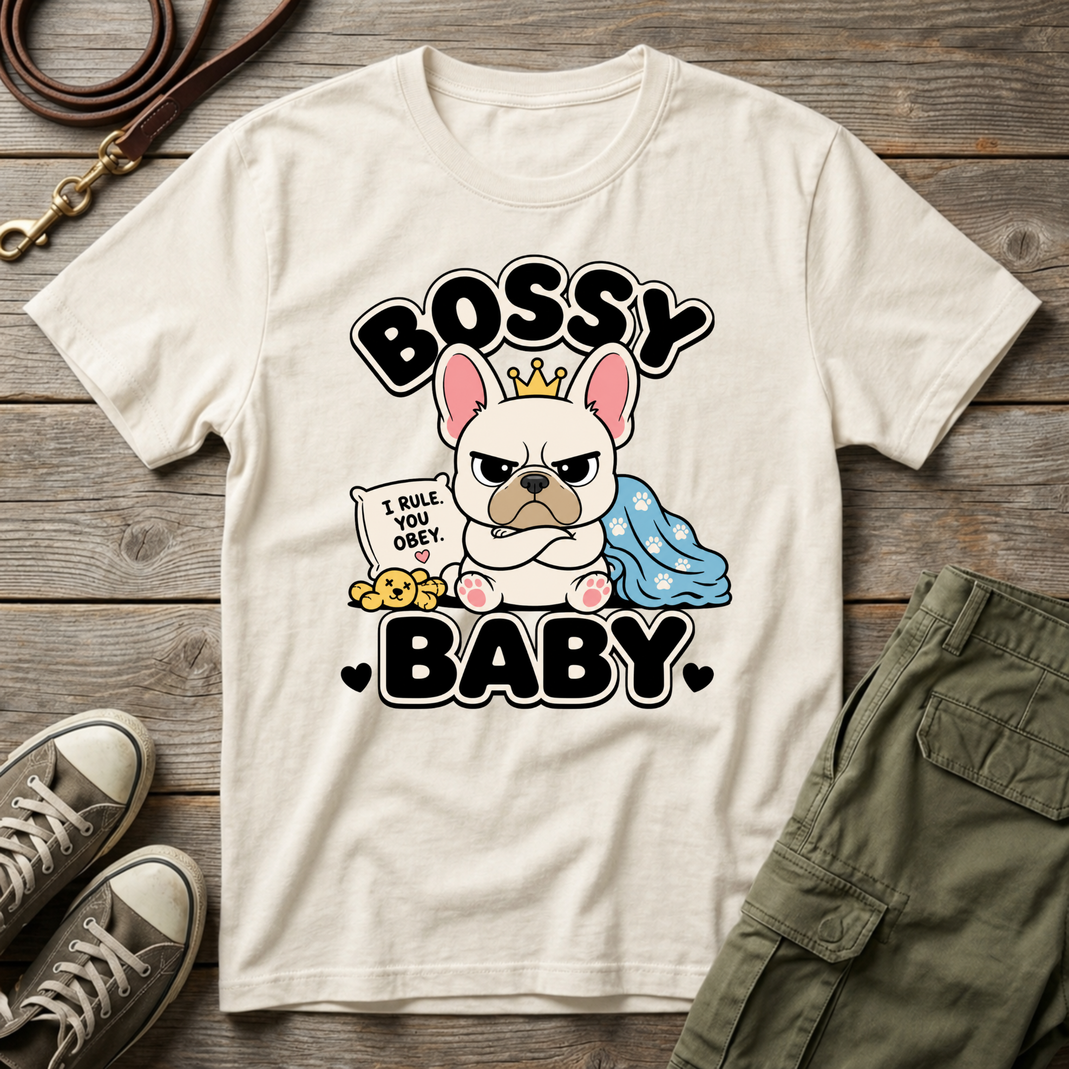 Frenchie Bossy Baby T-Shirt