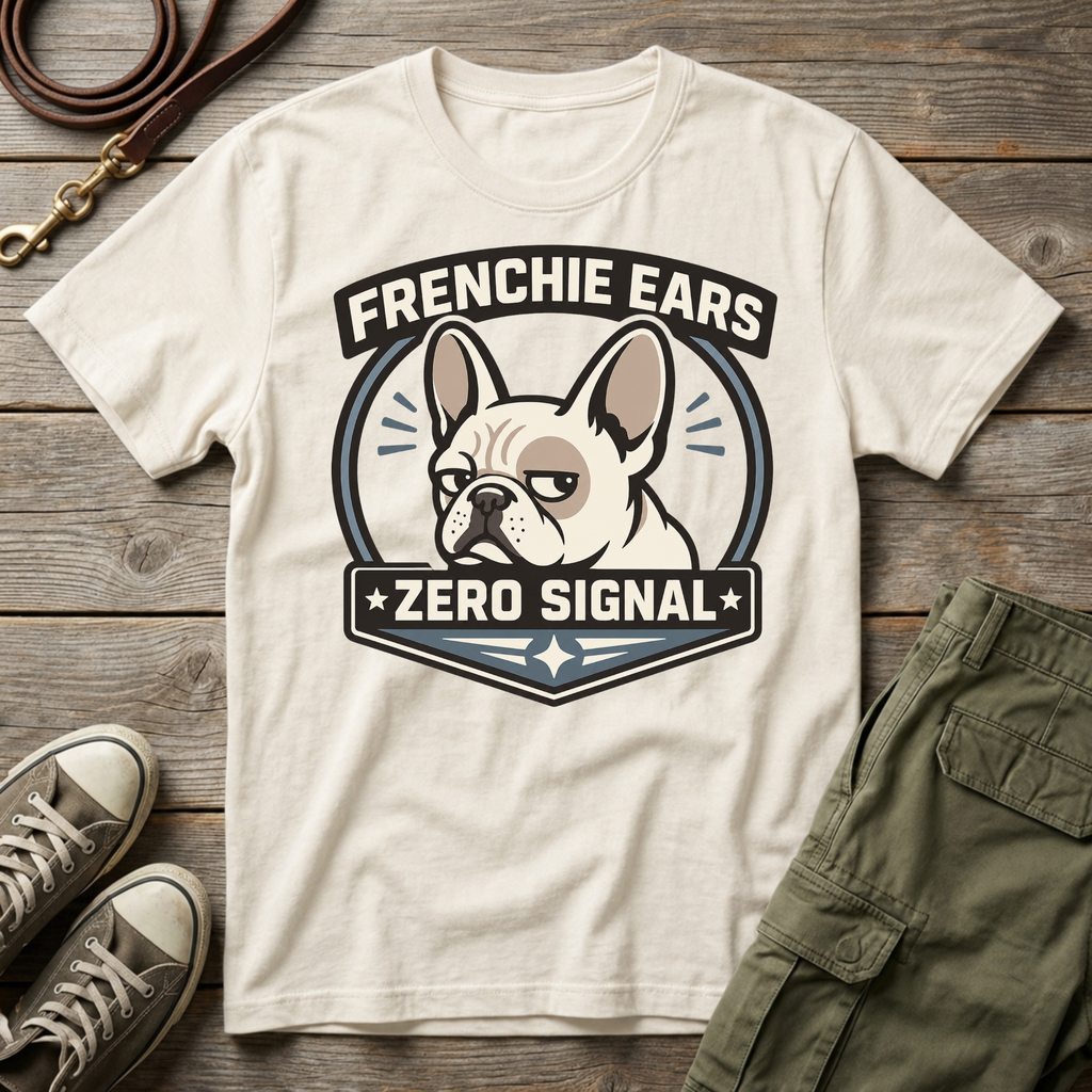 Frenchie Ears 0 Signal T-Shirt