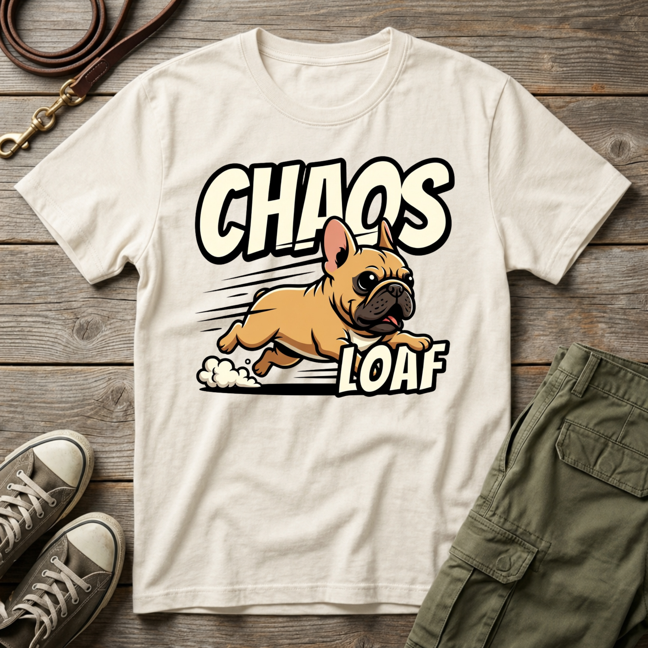 Frenchie Chaos Loaf T-Shirt