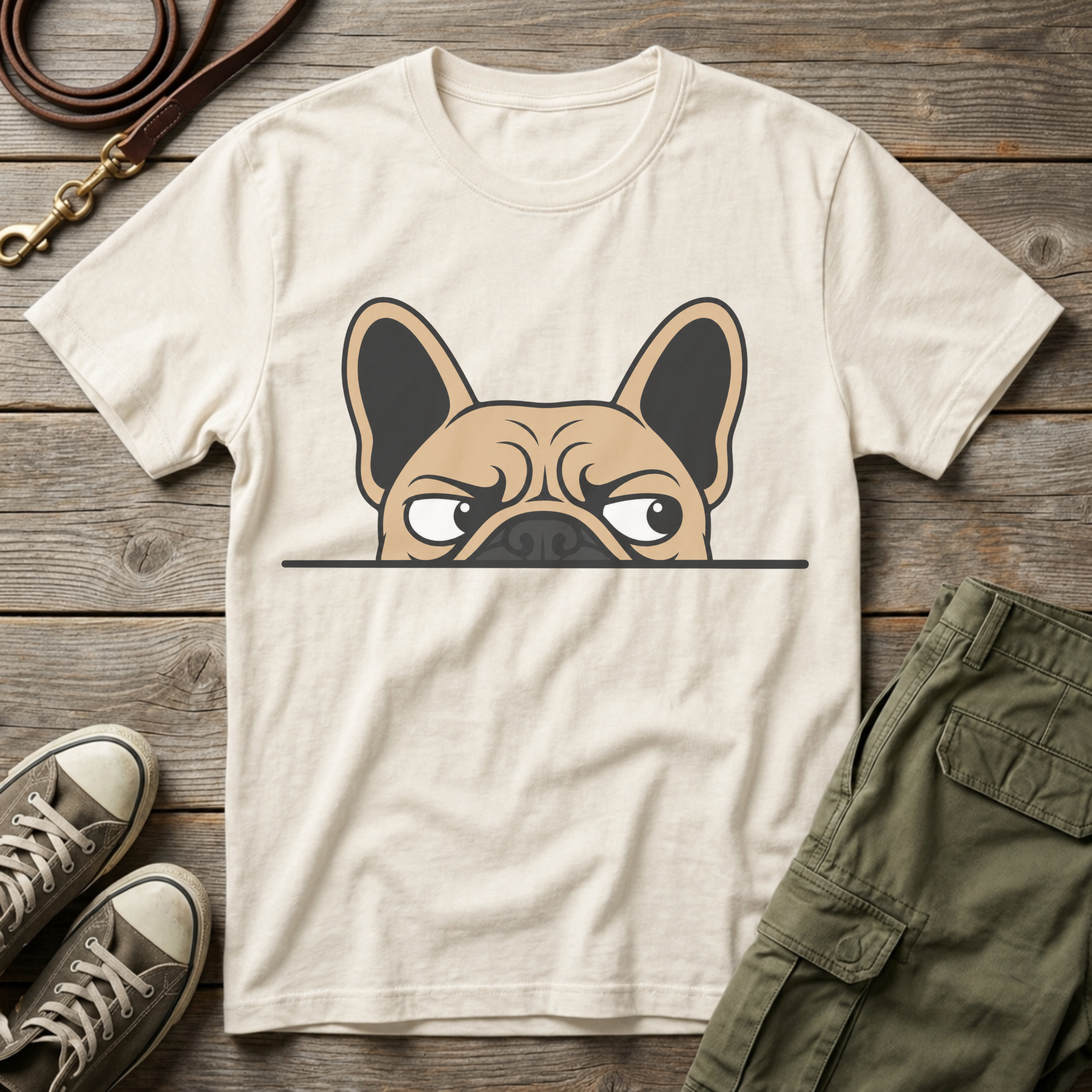 Frenchie Peaking T-Shirt