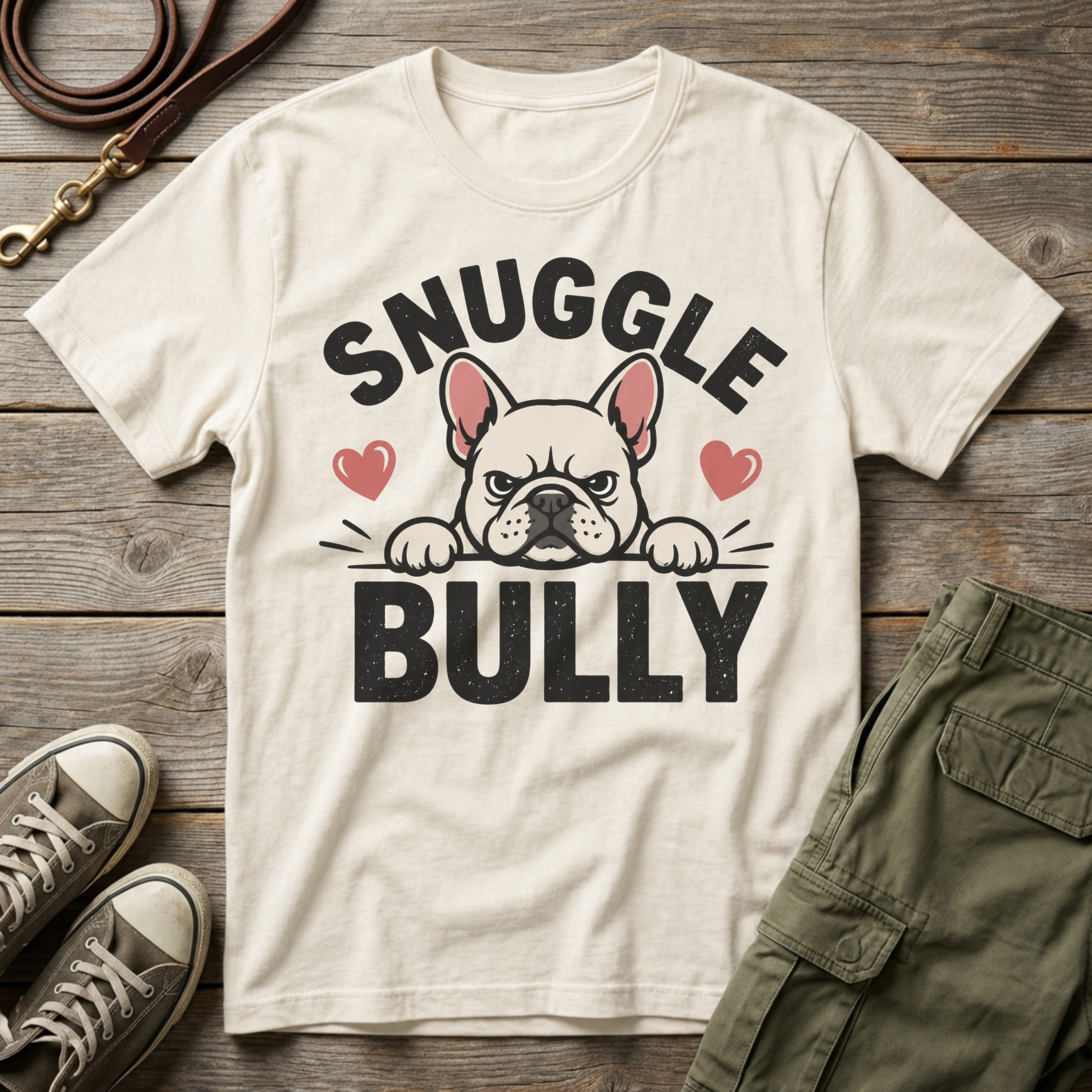 Frenchie Snuggle Bully T-Shirt