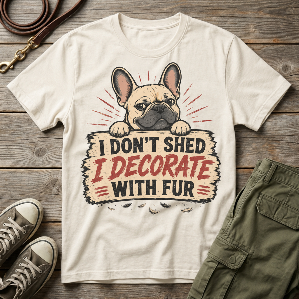 I Don't Shed, I Decorate with Fur T-Shirt