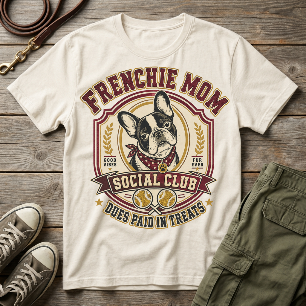 Frenchie Mom Social Club T-Shirt