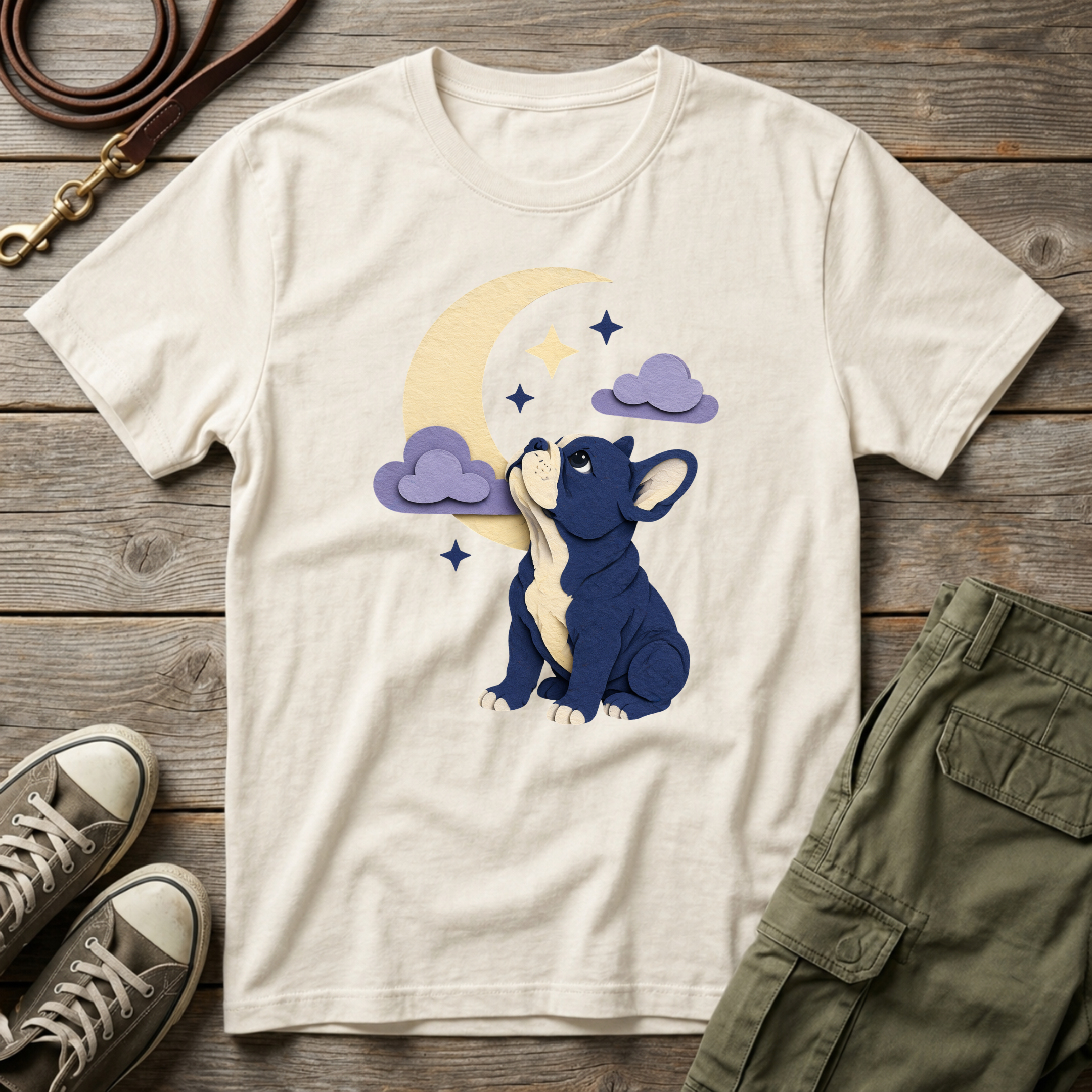 Moon Frenchie T-Shirt