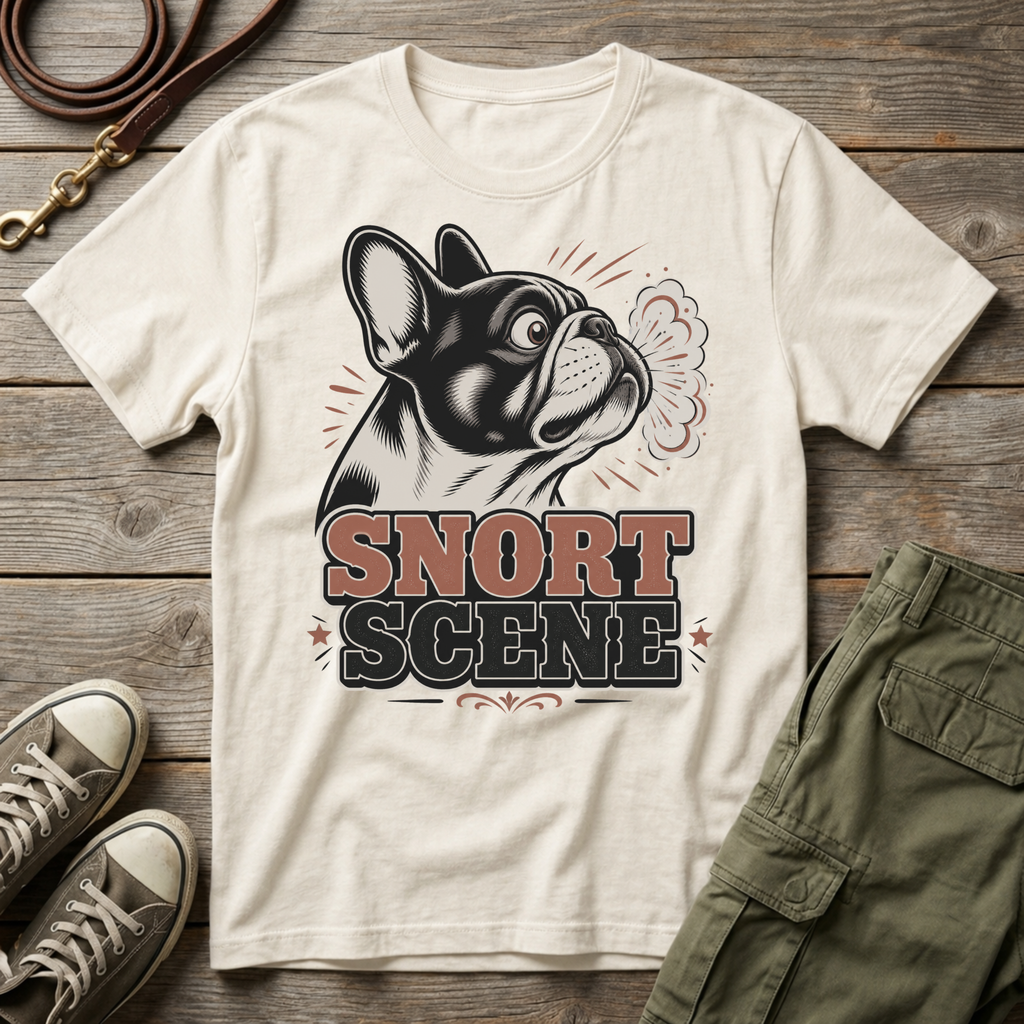 Frenchie Snort Scene T-Shirt