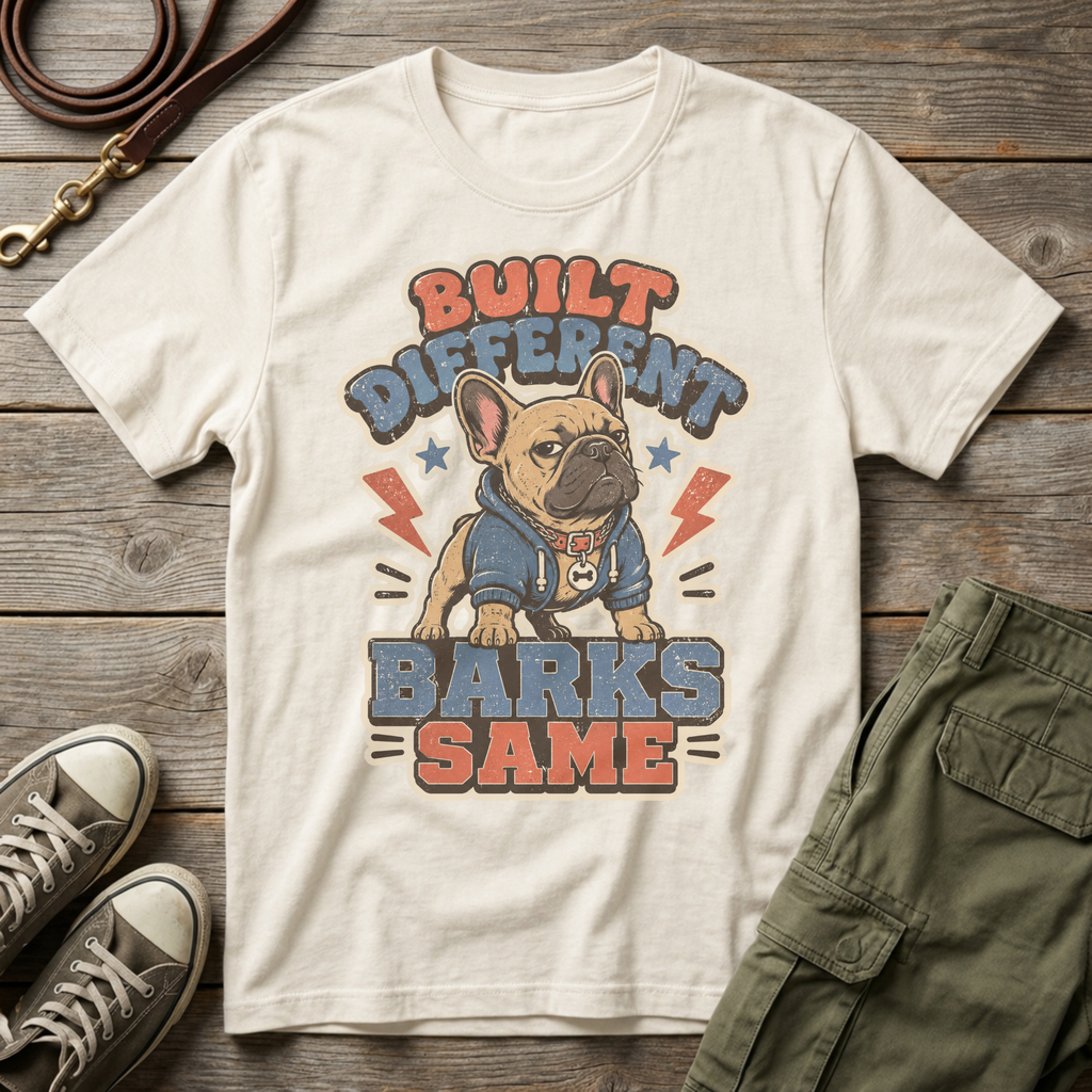 Frenchie Built Different T-Shirt