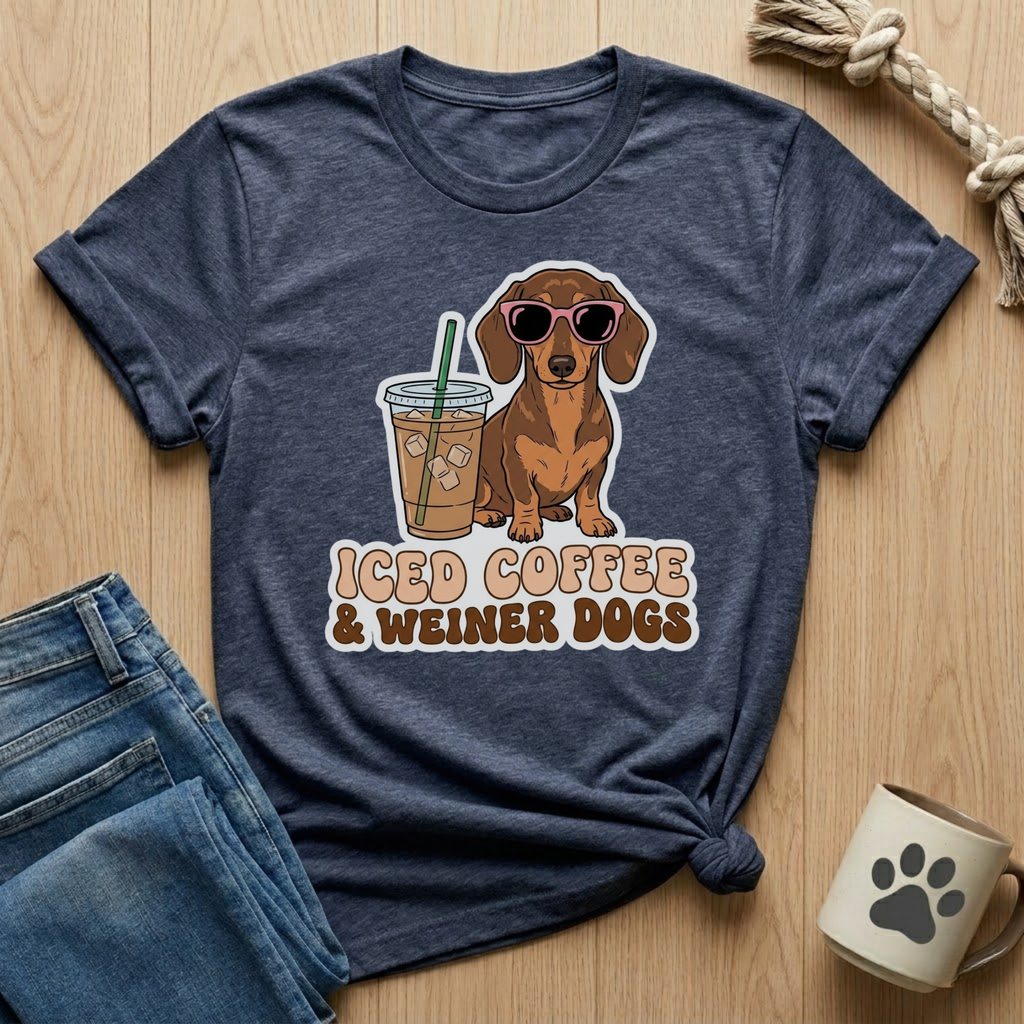 Iced Coffee & Weiner Dogs T-Shirt