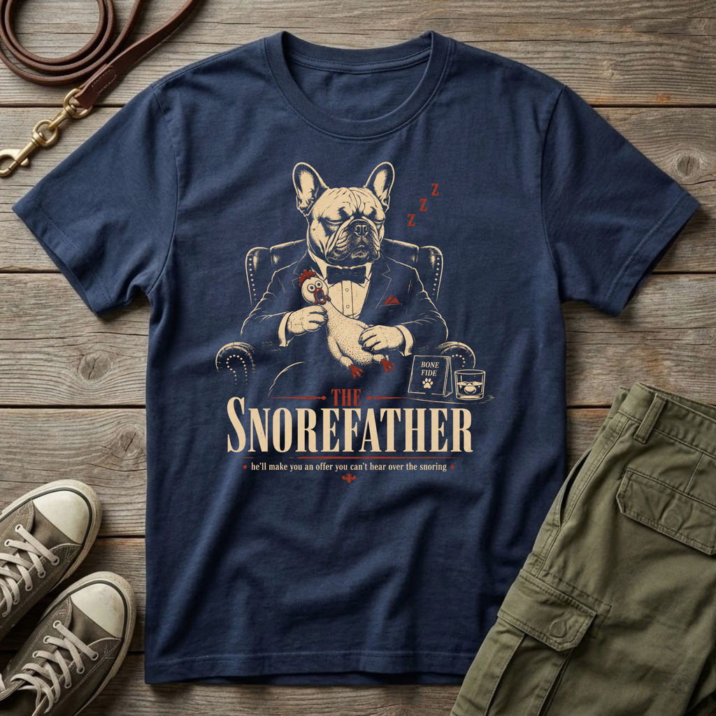 Frenchie Snore Father T-Shirt