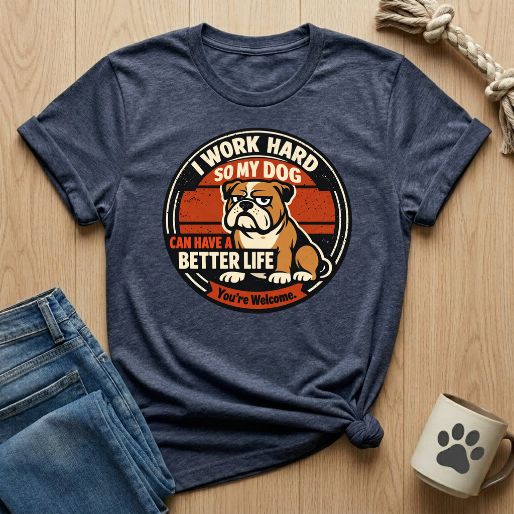 I Work Hard So My Dog Can Have A Better Life T-Shirt