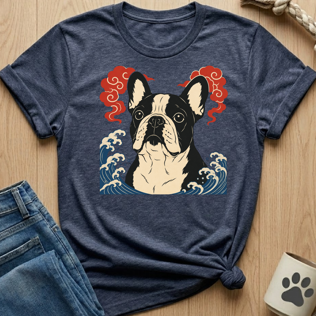 French Bulldog Ukiyo-e T-Shirt
