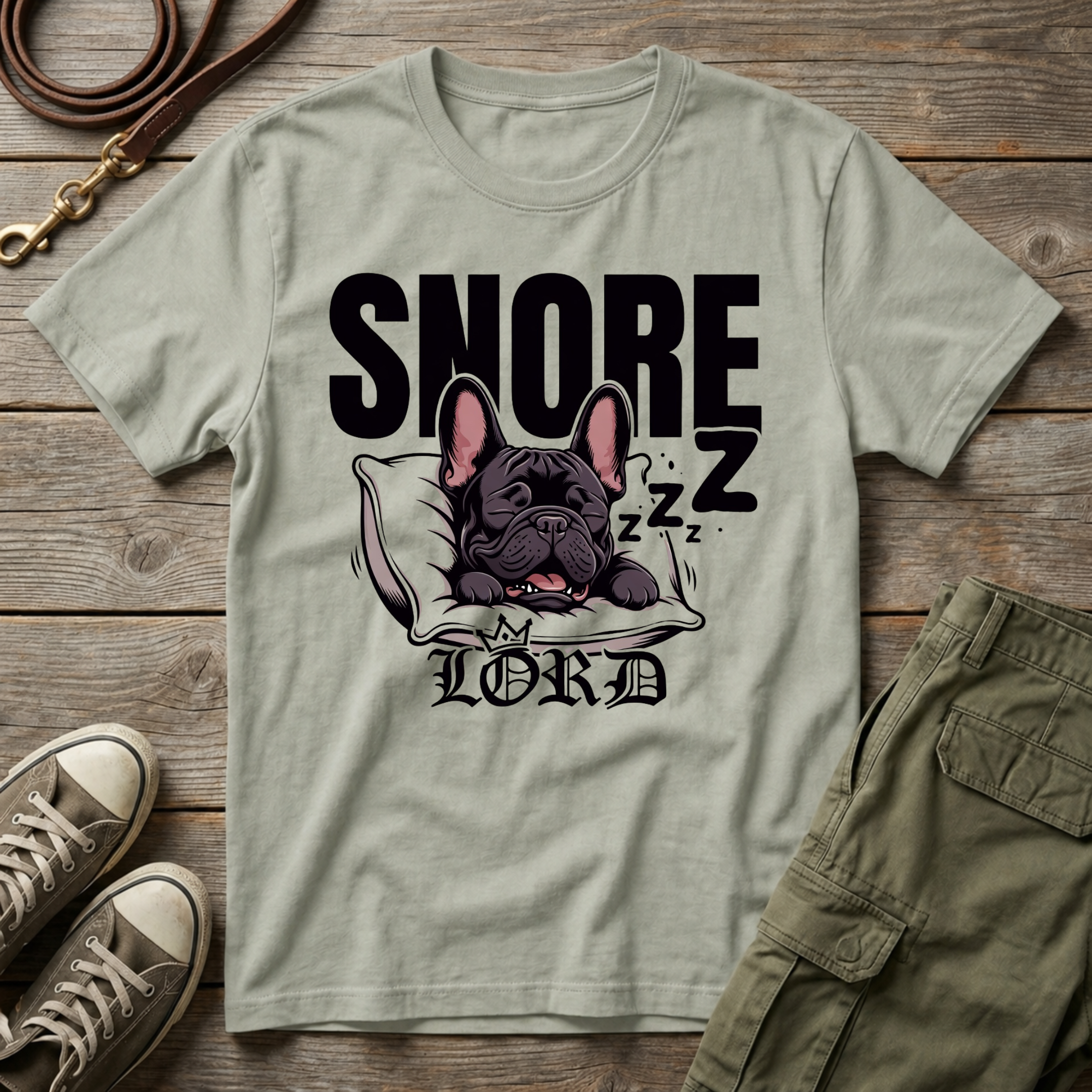 Frenchie Snore Lord T-Shirt