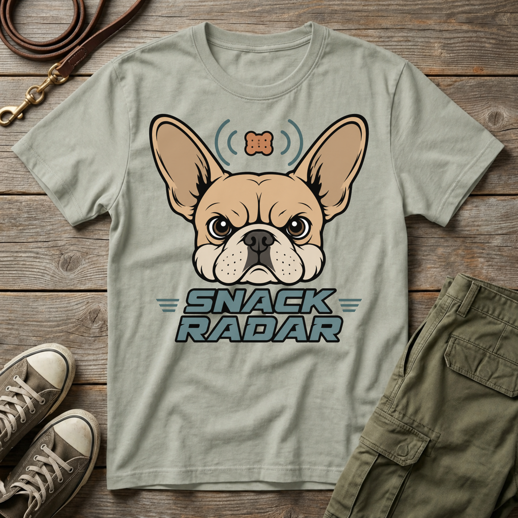Frenchie Snack Radar T-Shirt