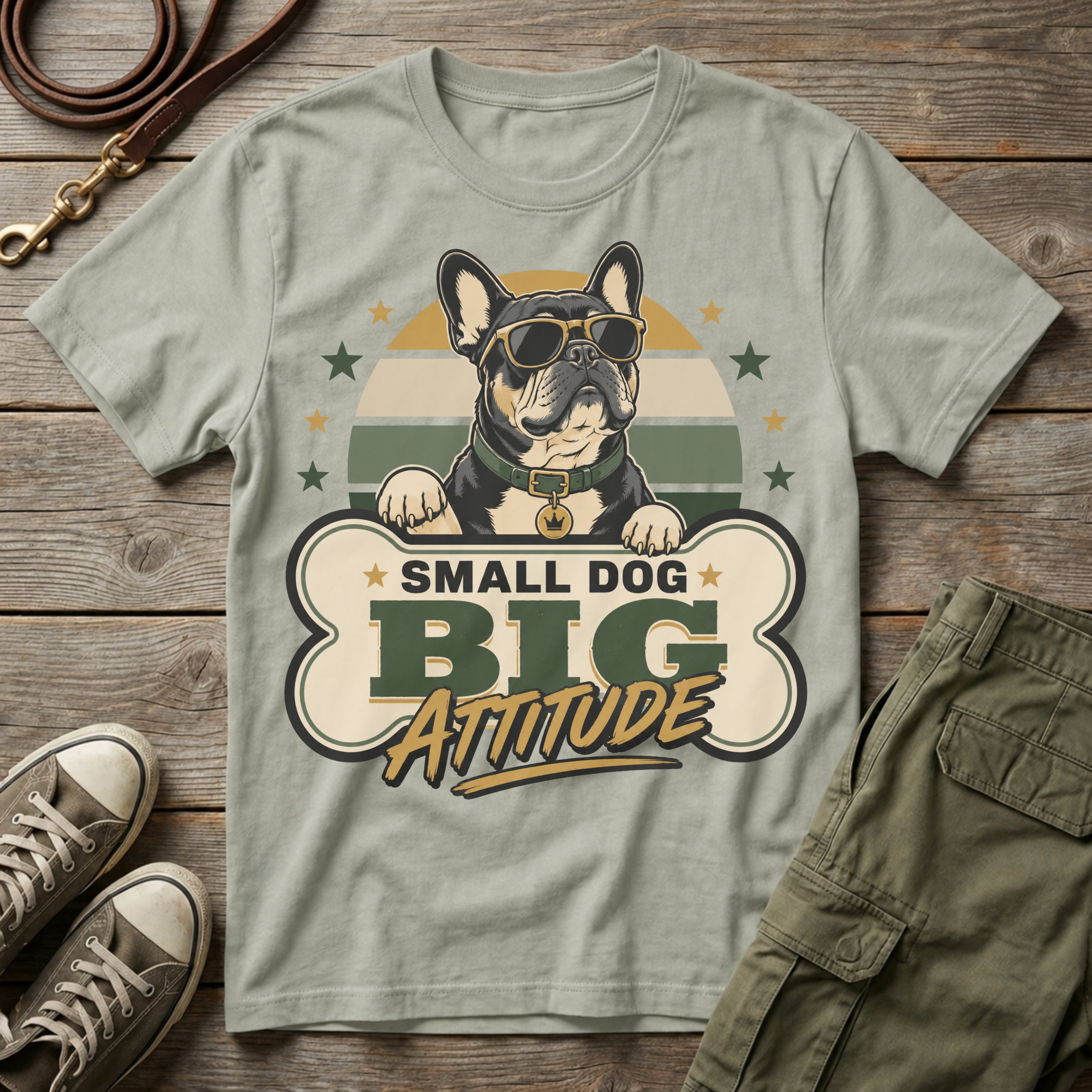 Frenchie Big Attitude T-Shirt