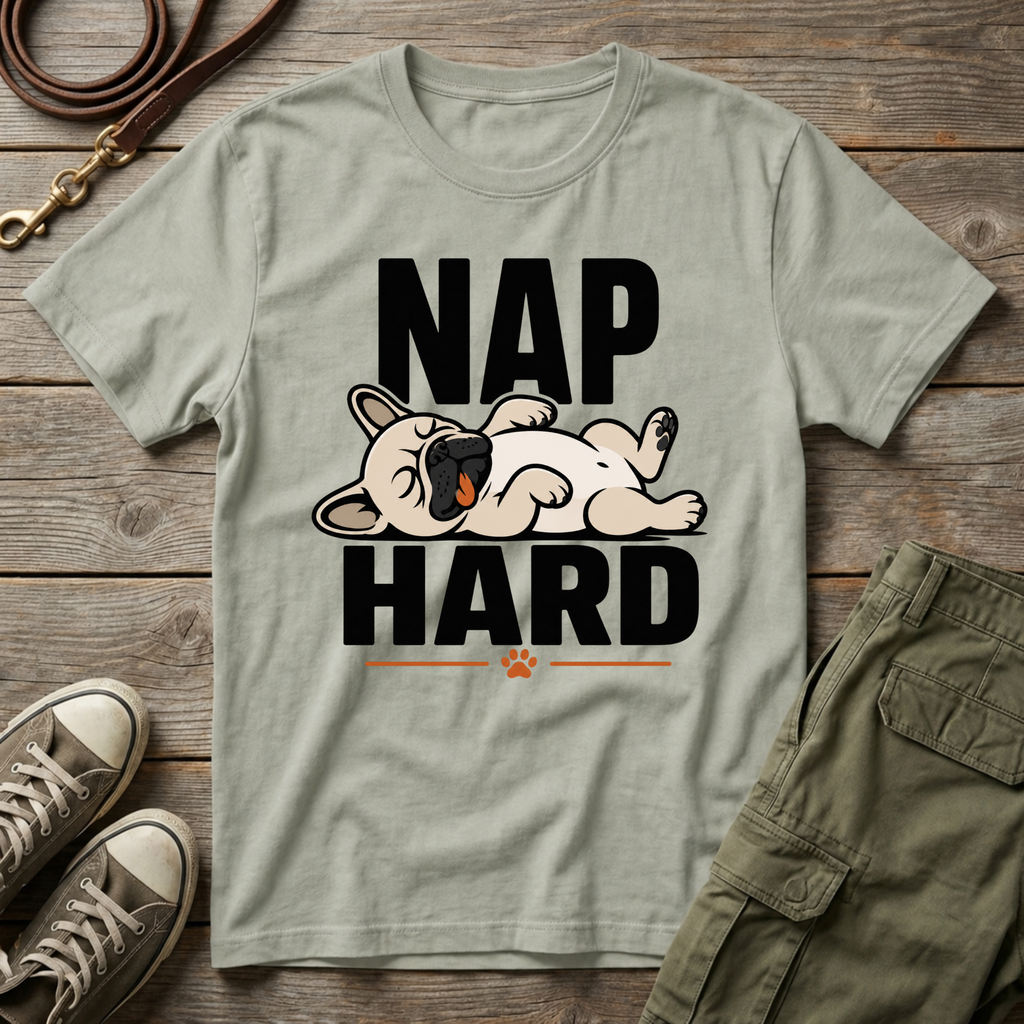 Frenchie Nap Hard T-Shirt