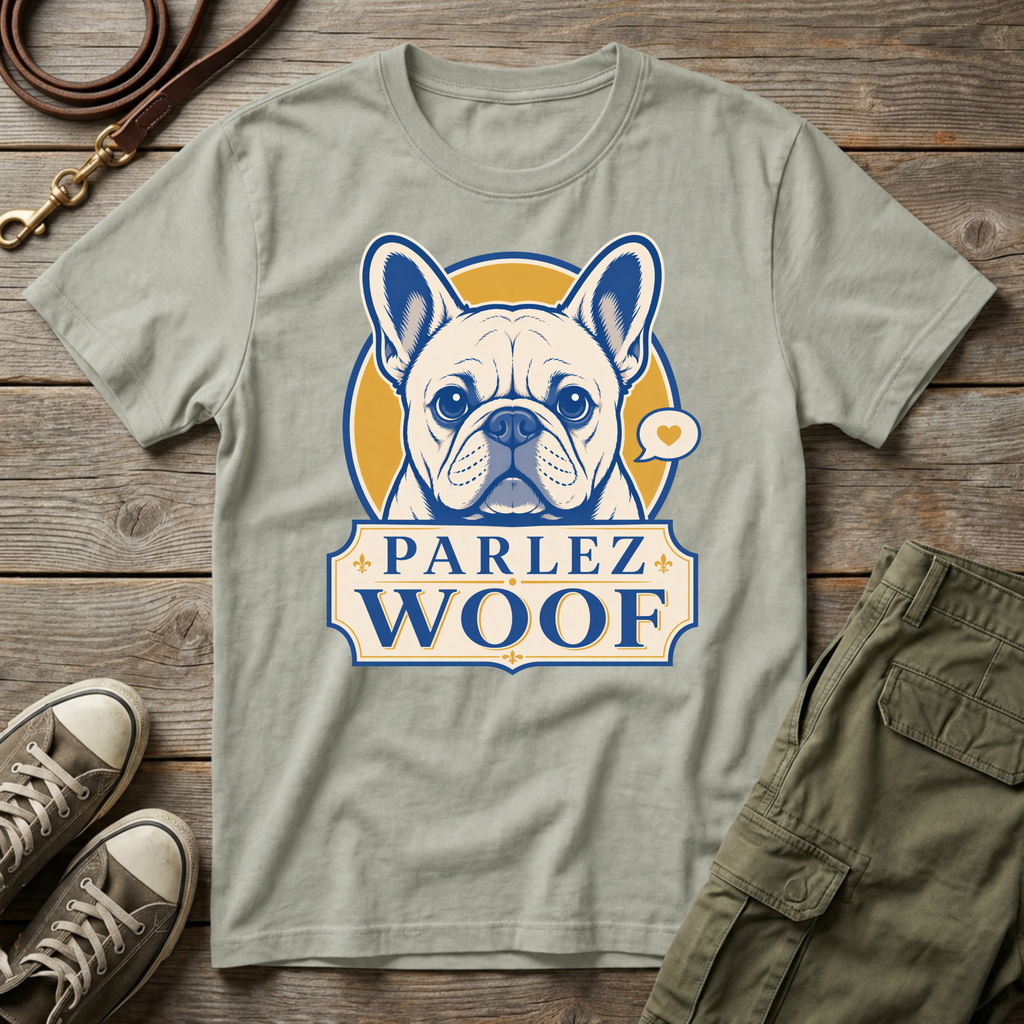 Frenchie Parlez Woof T-Shirt